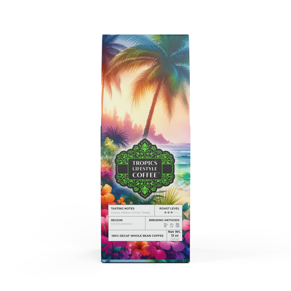 Rainforest Mist™ Single Origin DECAF (Medium Roast) Specialty Grade Coffee / Bay of Peace