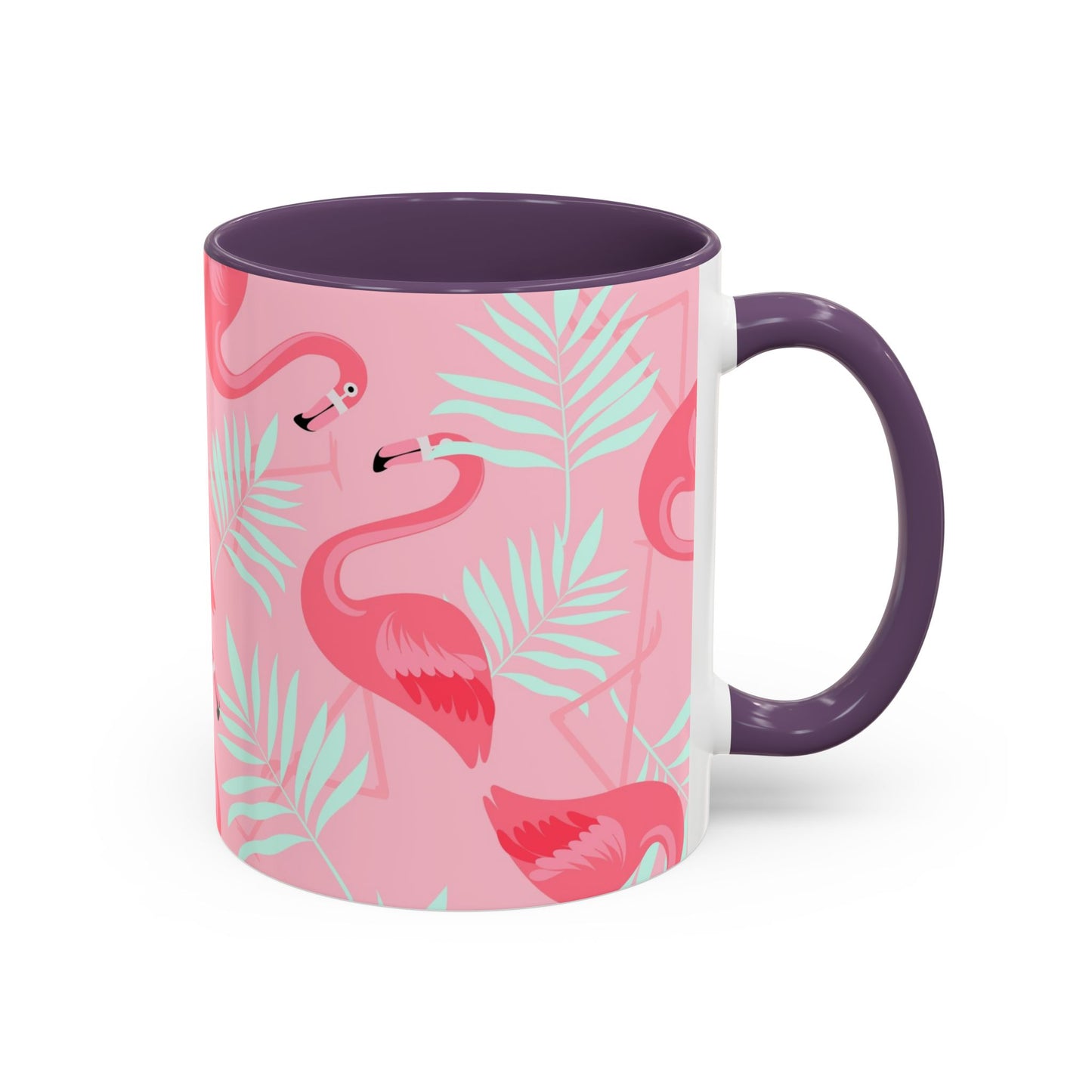 Copy of Accent Coffee Mug (11, 15oz), Hawaiian Flowers / Various Colors