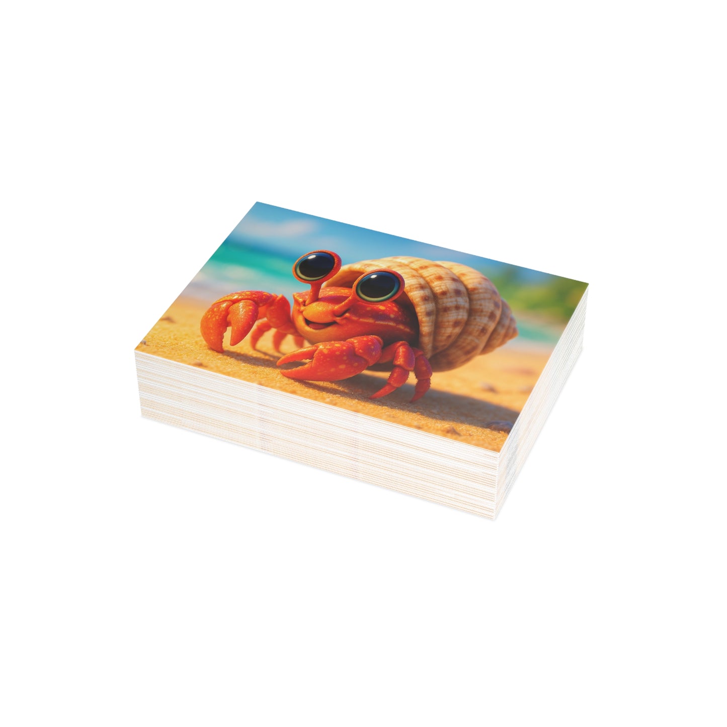Baby Hermit Crab Postcard Bundle - Perfect for Ocean Lovers & Greetings!