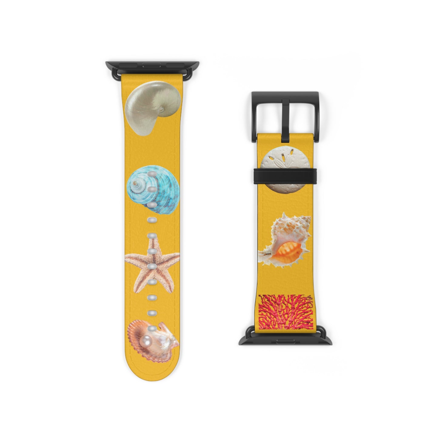 Apple Watch Band - Real Seashell Collection, yellow