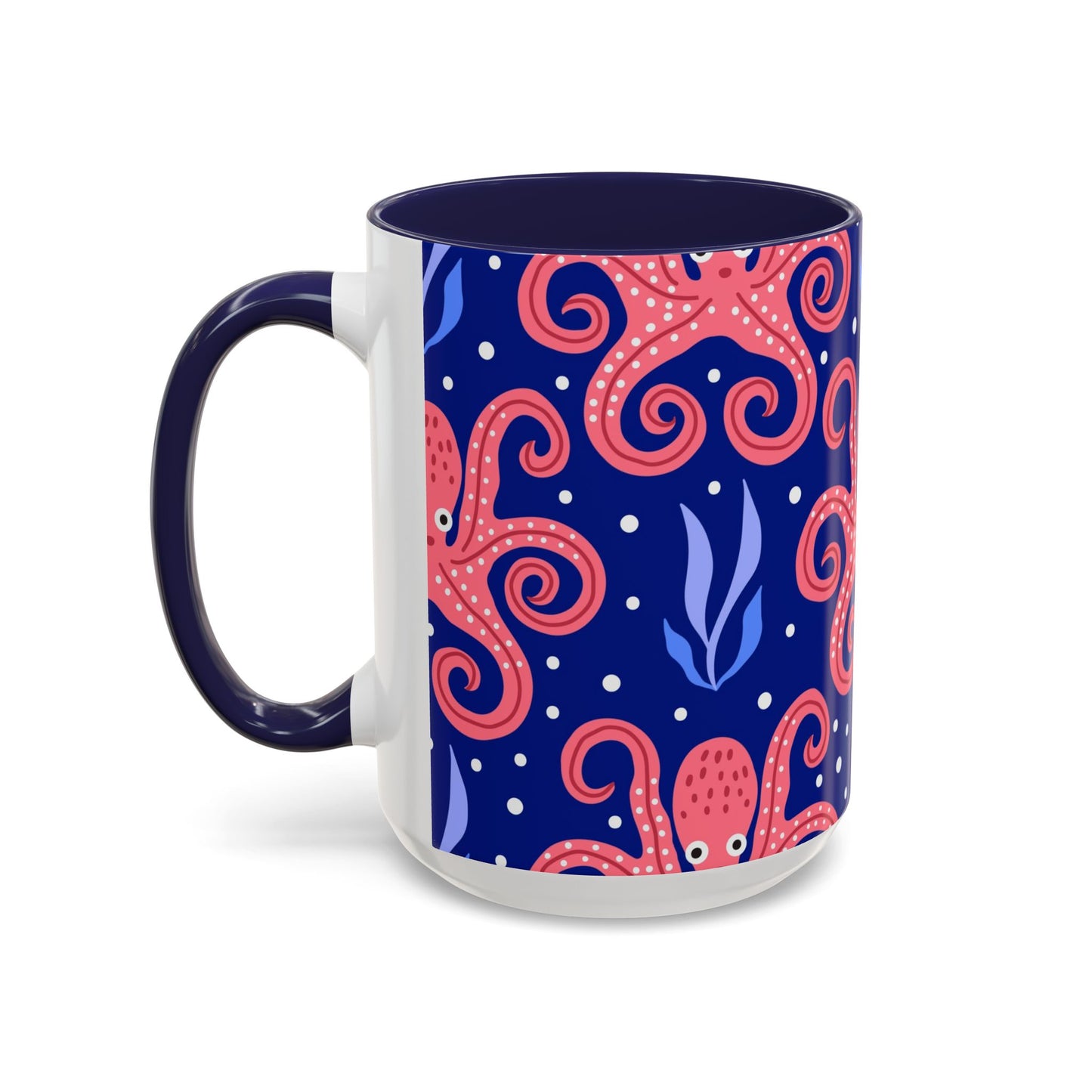 Accent Coffee Mug (11, 15oz), Tentacle Twist Octopus / Various Colors