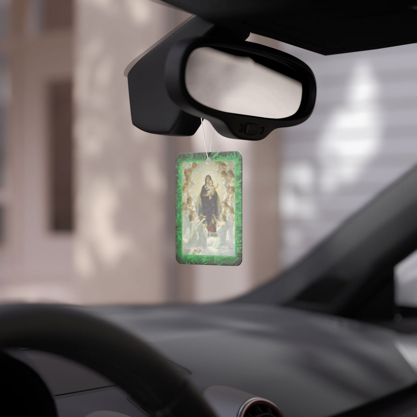 Car Air Freshener - Tropical GLOW Mary With the Angels, Religious