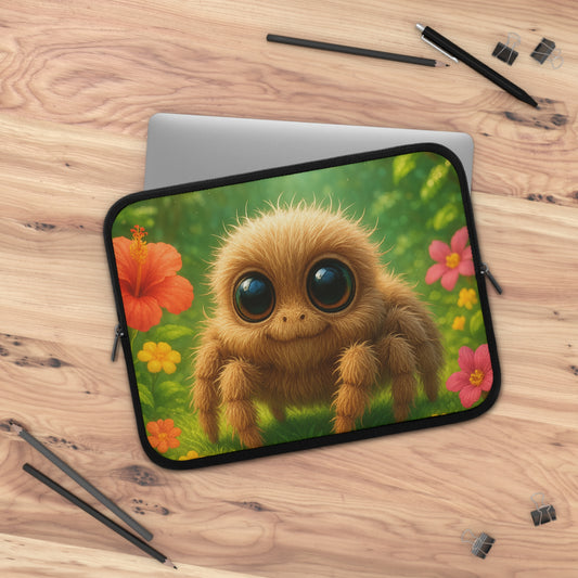 Tropical Laptop Sleeve, 5 Sizes - Perfect for Beach Lovers & Students / Baby Spider