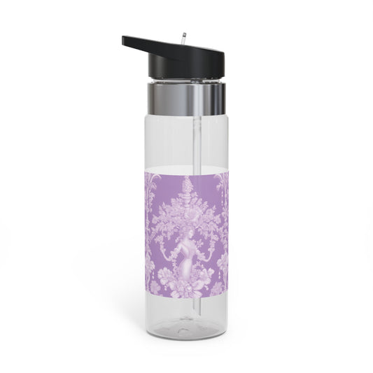 Tropical 20oz Tritan Sport Water Bottle -  Leakproof, Lightweight, BPA-Free / Pearl Lady Toile, Purple