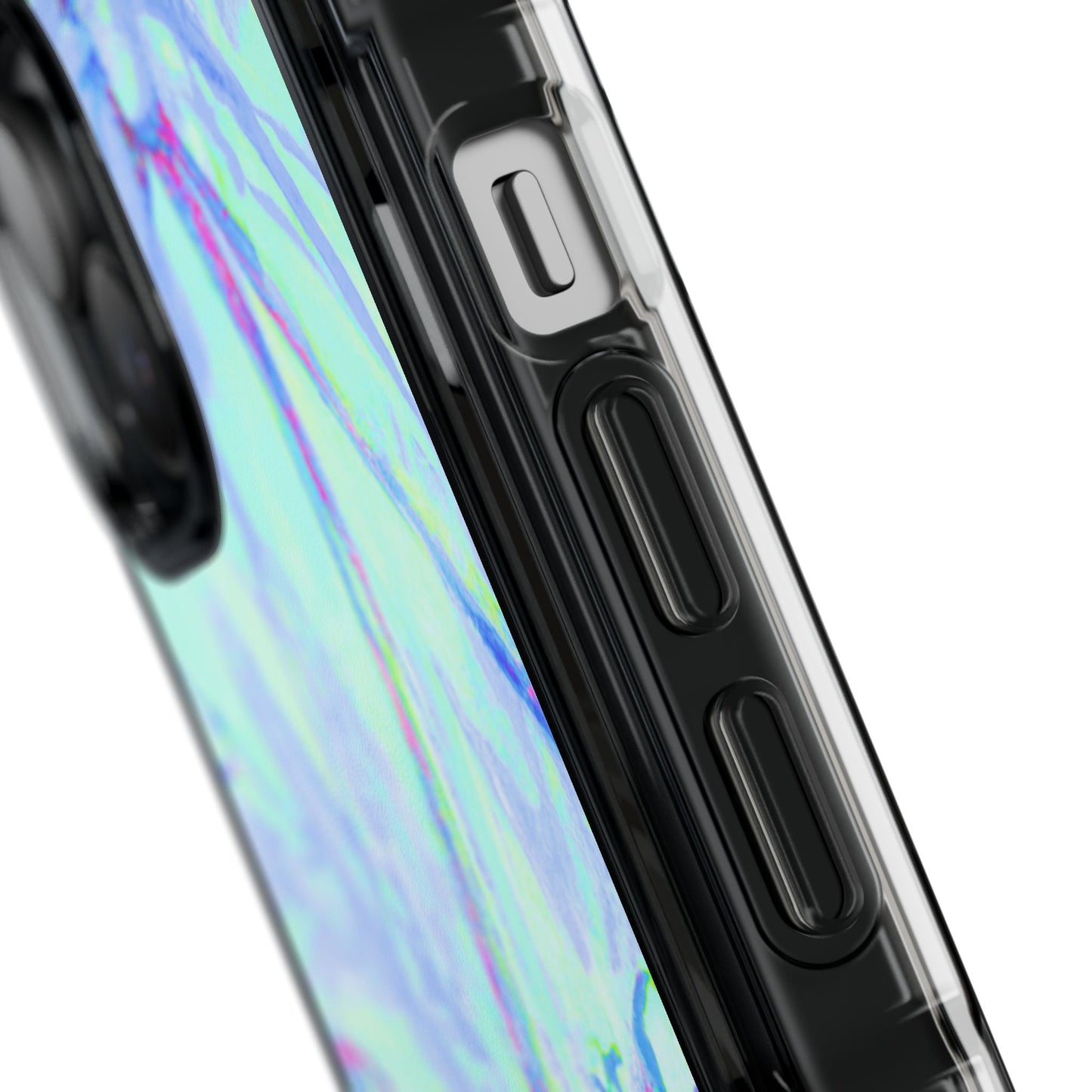 Tropical Doodles/Blue Magnetic Clear Phone Case, Many Models