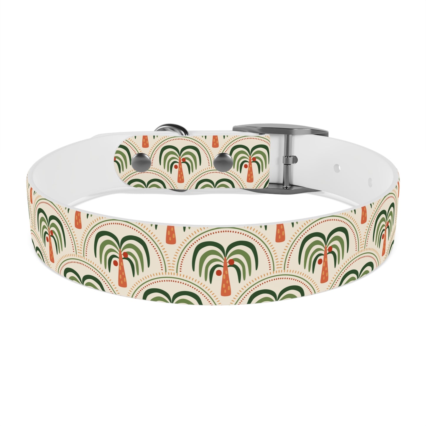 Dog Collar - Stylized Mosaic Palms