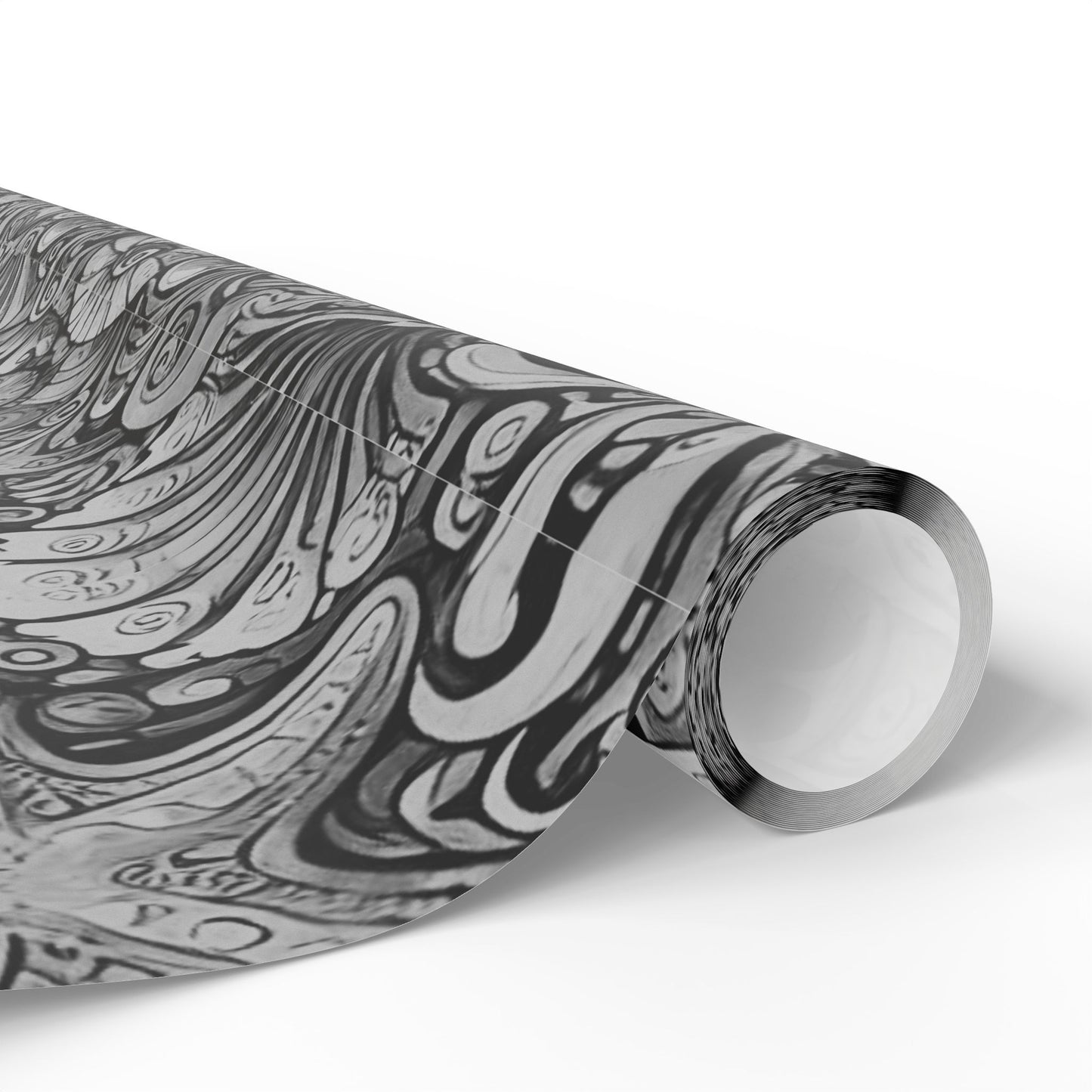 Wrapping Paper - Tropical Gift Wrap for All Occasions, 3 Sizes/2 Finishes / Seahorses Noir