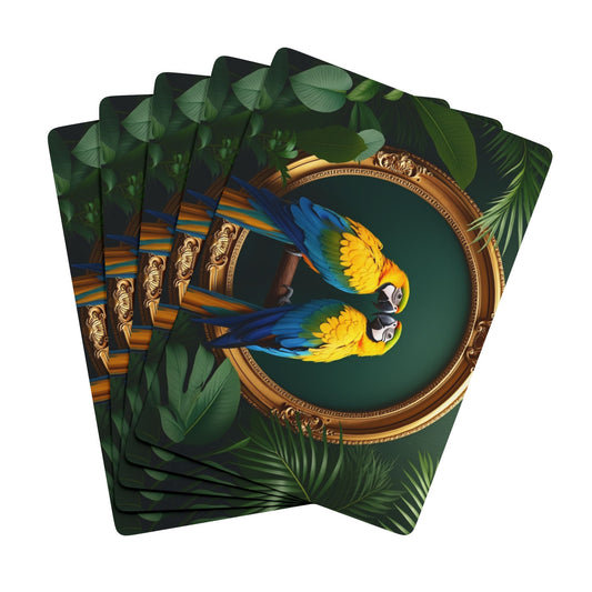 Poker Playing Cards - Framed Pet Macaws