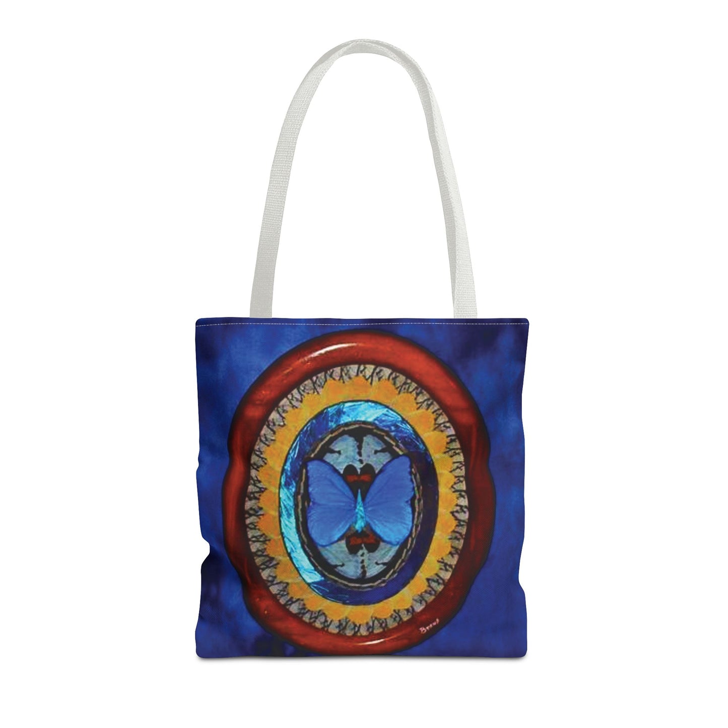 Real Oval Butterfly Wing Art Tote Bag - 3 Sizes