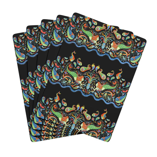 Poker Playing Cards - Mermaid Kingdom, Black