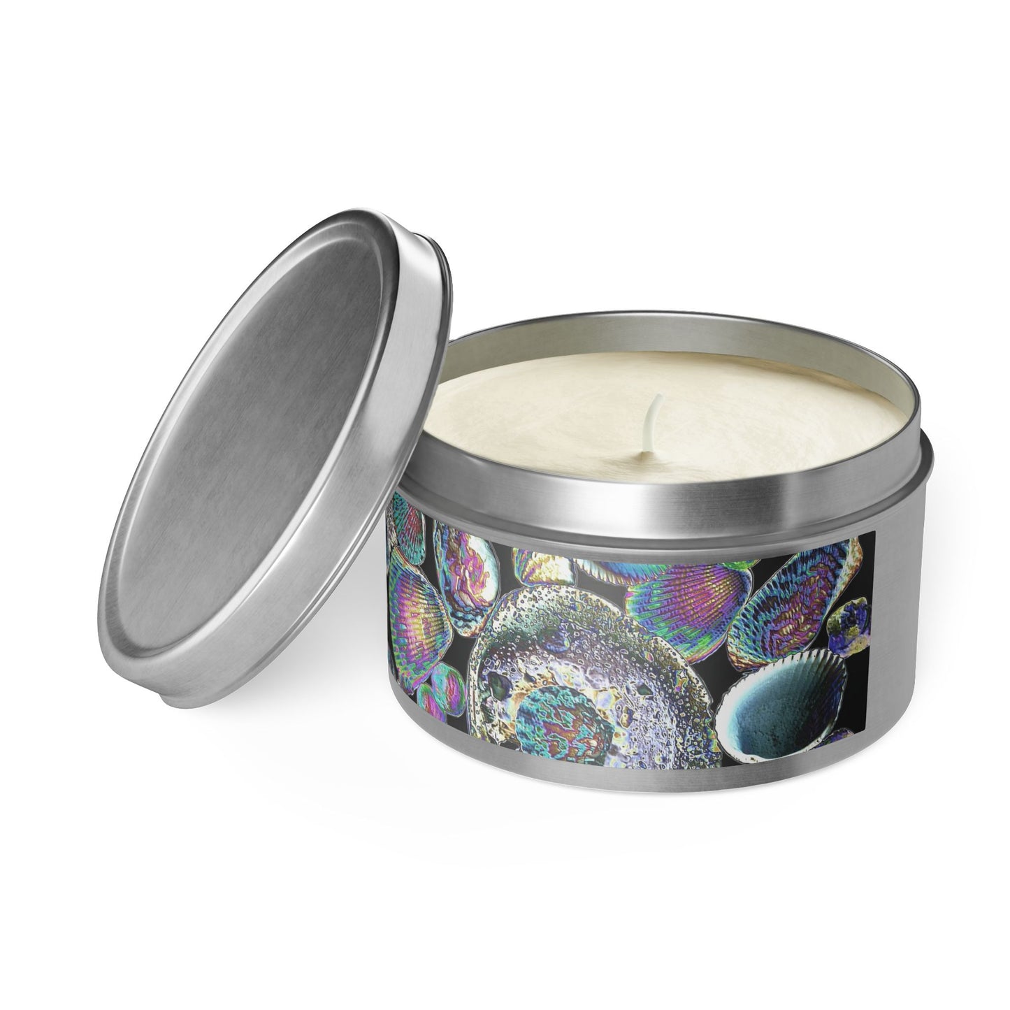 Tin Candles with Unique Shell Design - Heatwave Shell Collection