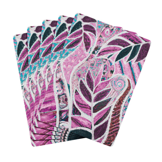 Poker Playing Cards - Amazon Whimsy, Pink