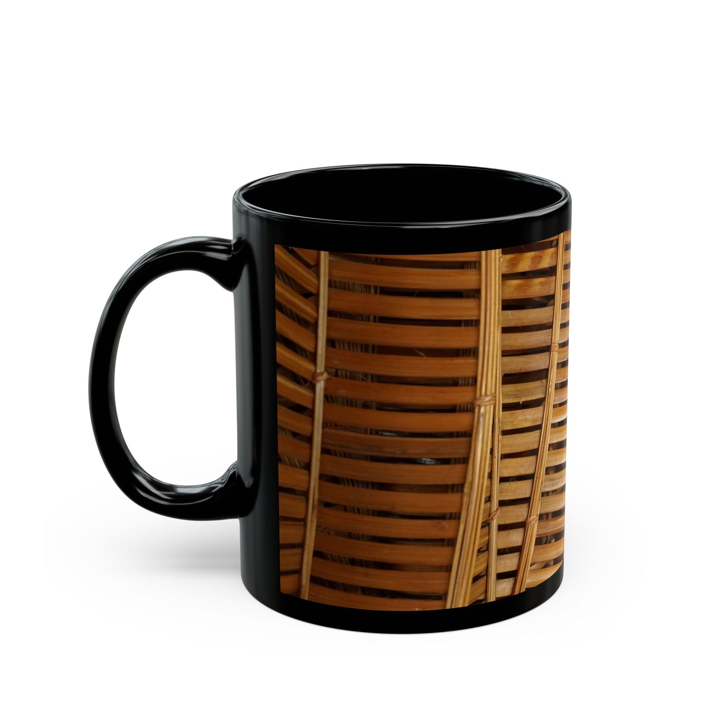 Natural Bamboo Flow Black Coffee Mug