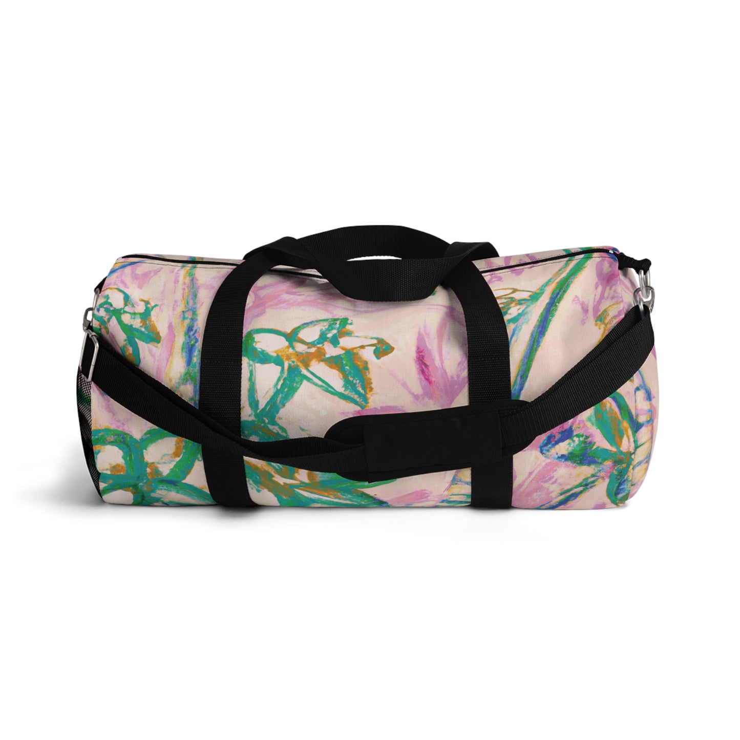 Tropical Rainforest Duffel Bag - Perfect for Travel and Gym / Tropical Doodles, Pink