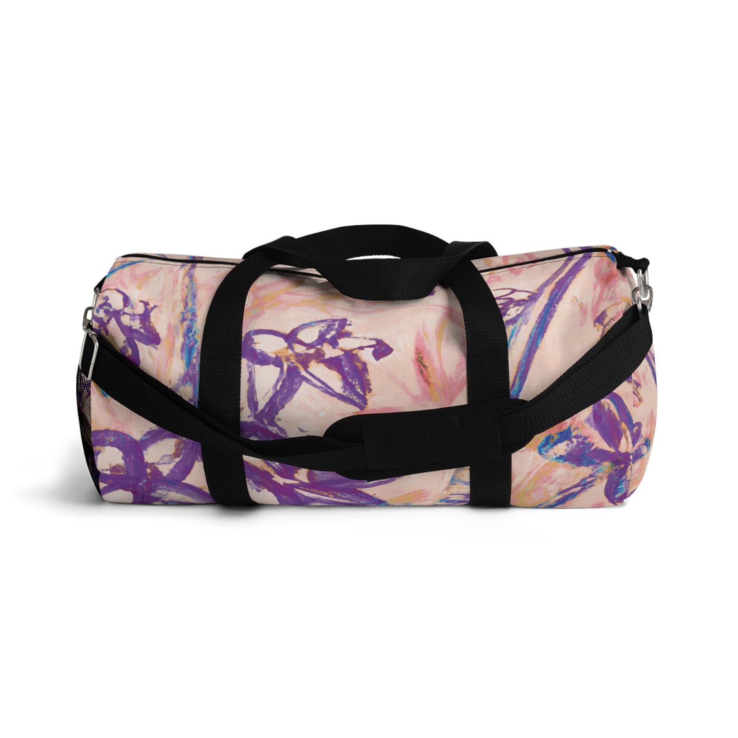 Tropical Rainforest Duffel Bag - Perfect for Travel and Gym / Tropical Doodles, Peach