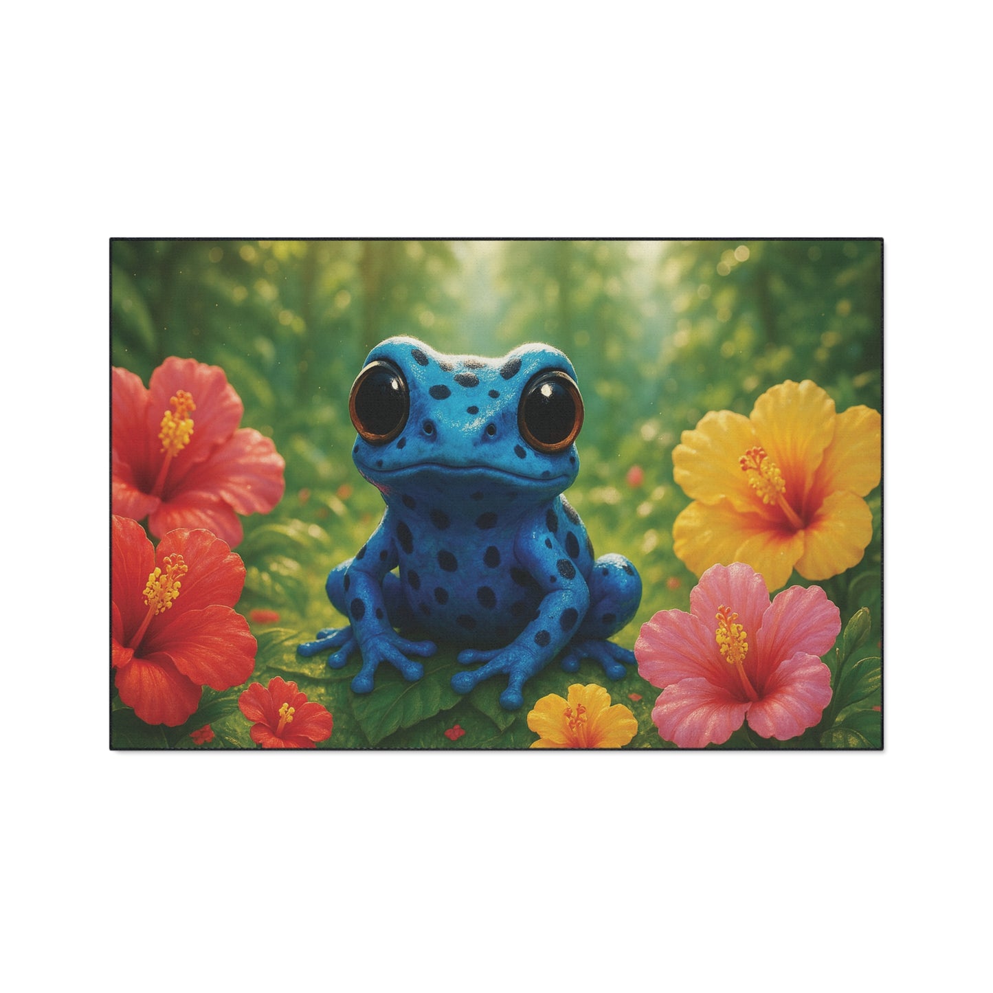 Heavy Duty Floor Mat, 5 Sizes – Tropical Area Rug for Home Décor / Baby Tree Frog
