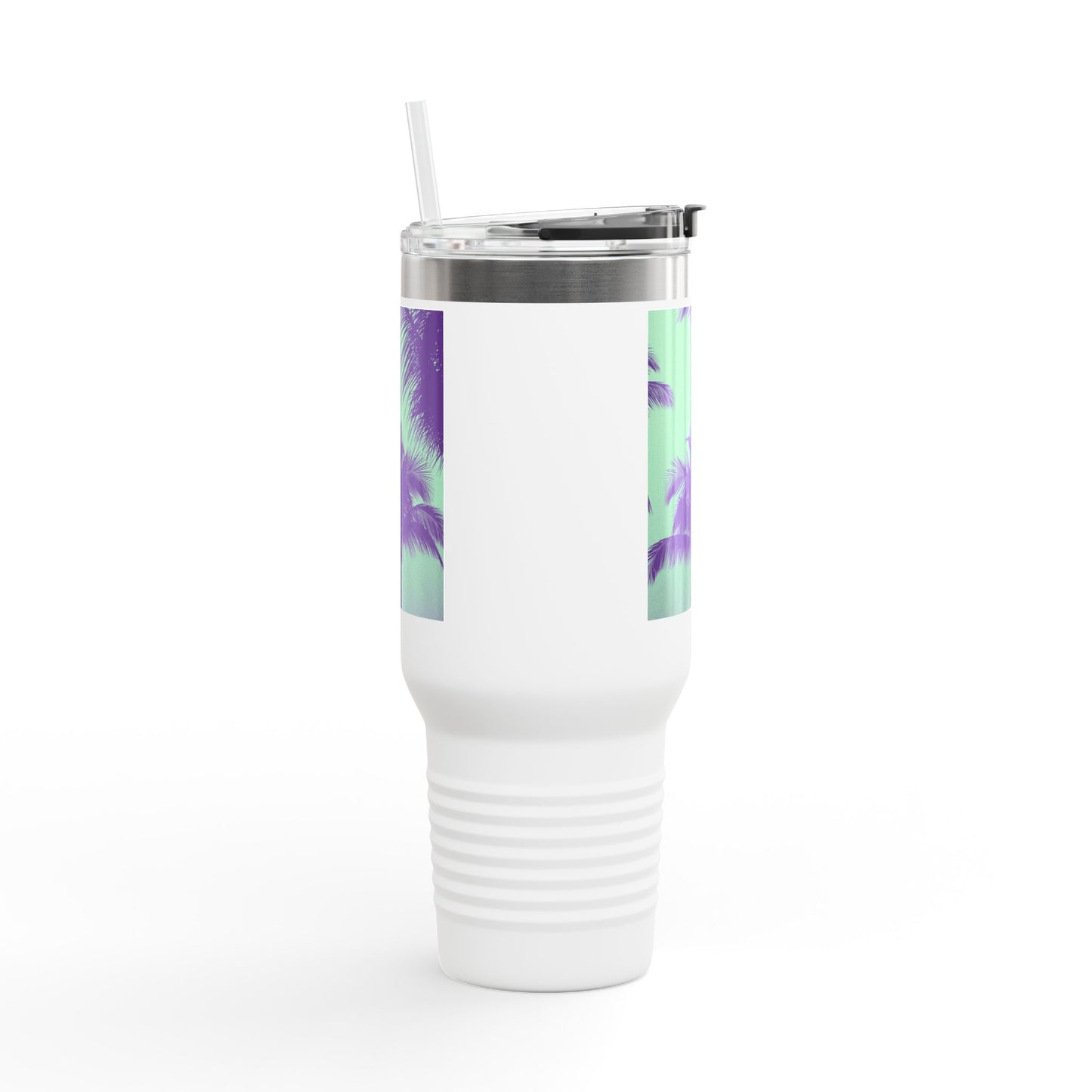 Insulated Travel Mug, 40oz / Palm Glow Minty - Perfect for Outdoor Adventures