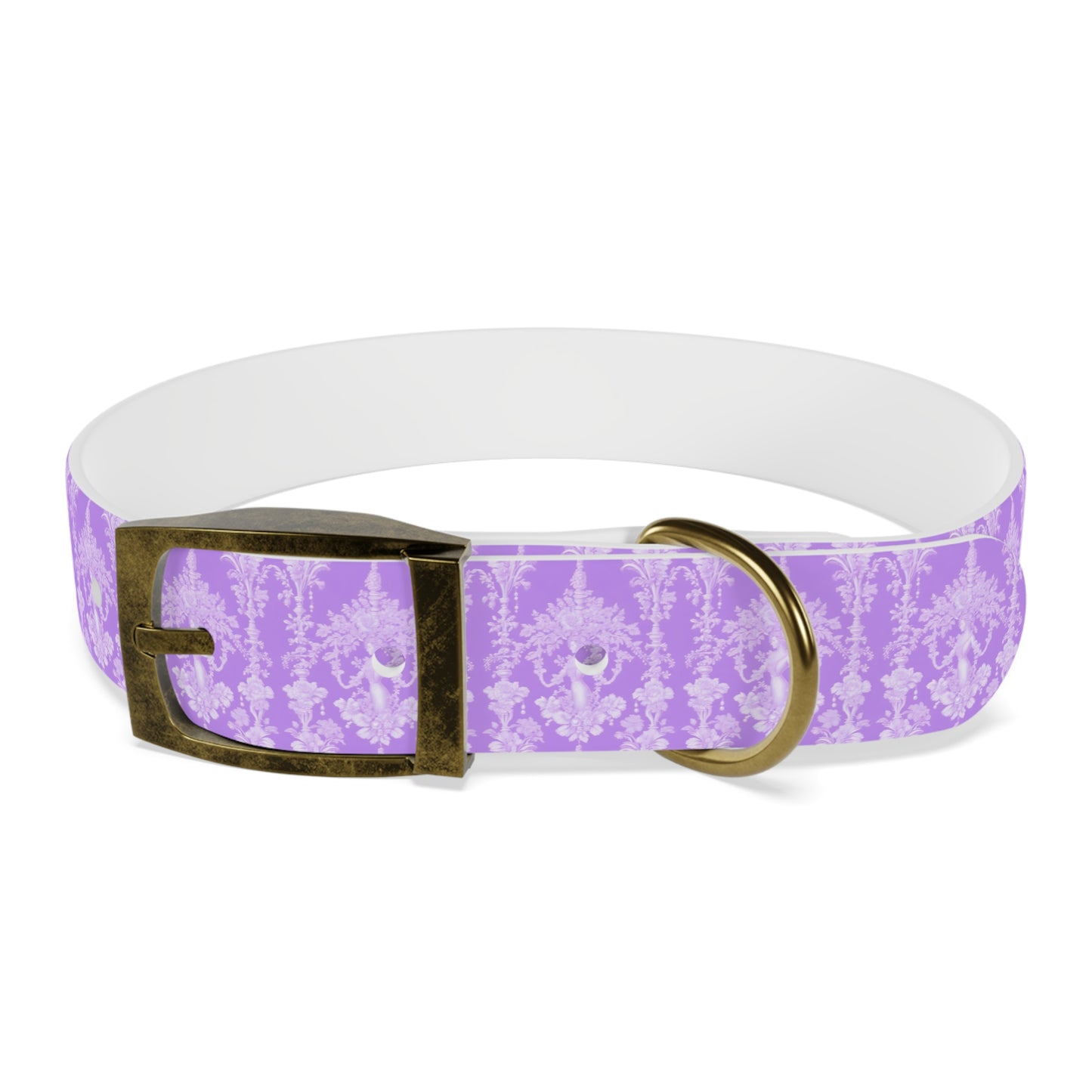 Dog Collar - Pearl Lady Toile, purple