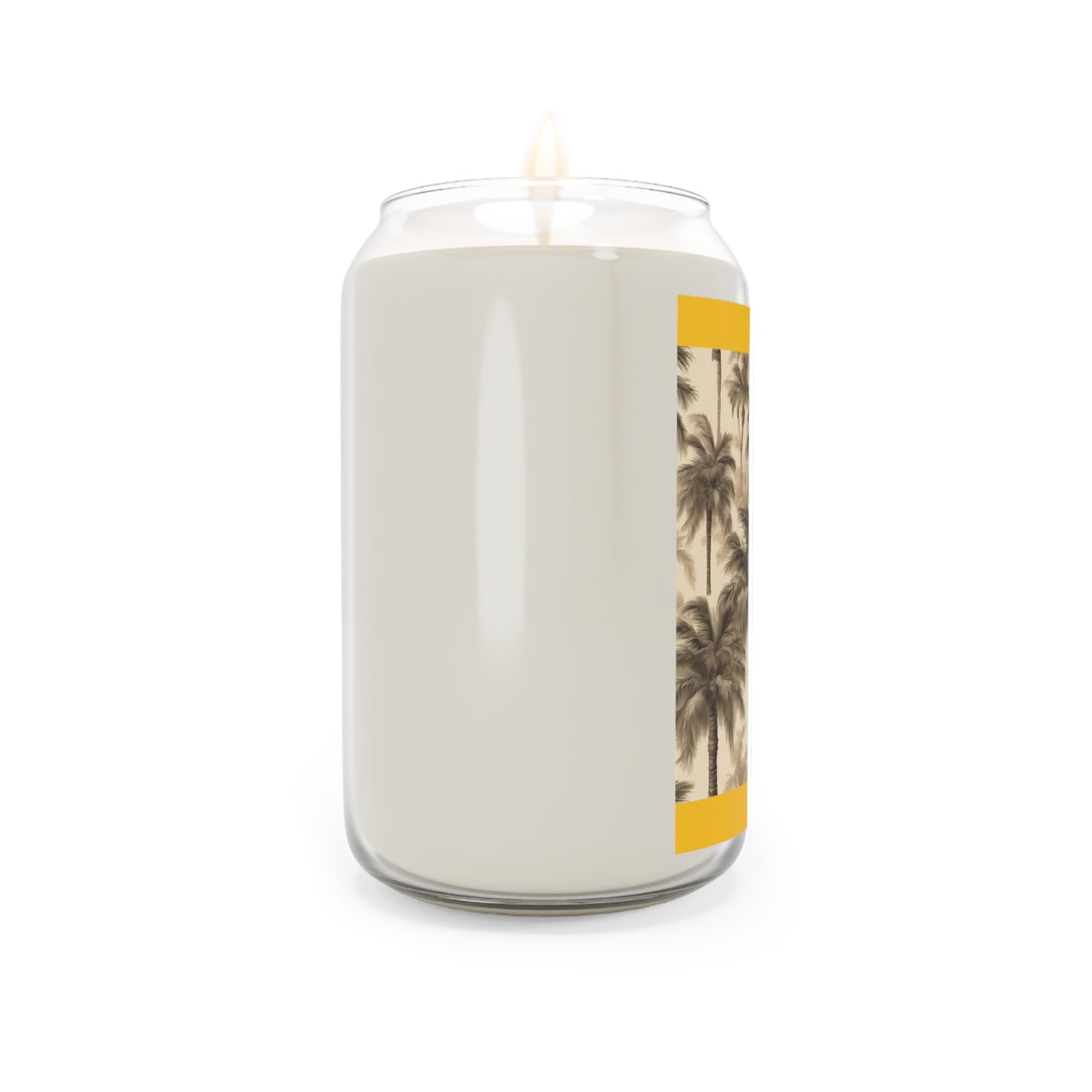 Scented Candle, 13.75oz - Lisa's Fluffy Palms, yellow