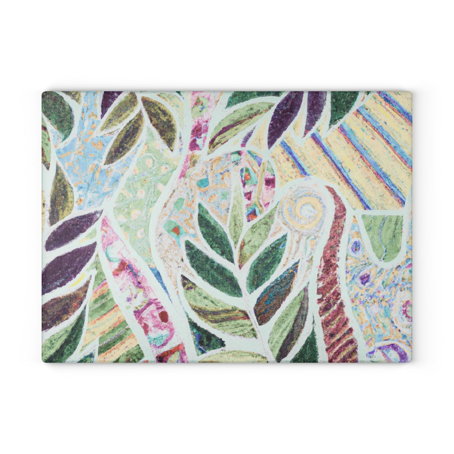 Glass Cutting Board, 2 sizes - Amazon Whimsy, Vintage