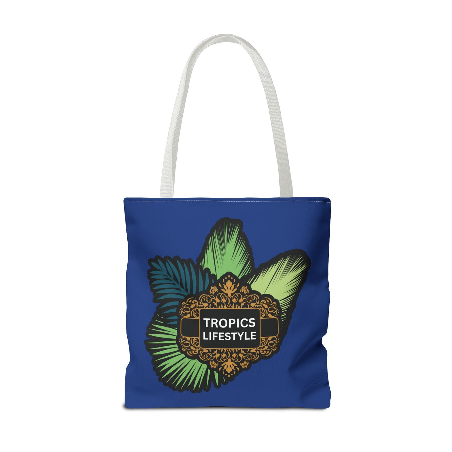 Elegant Tropics Lifestyle Logo Tote Bag - 3 Sizes, Dark Blue