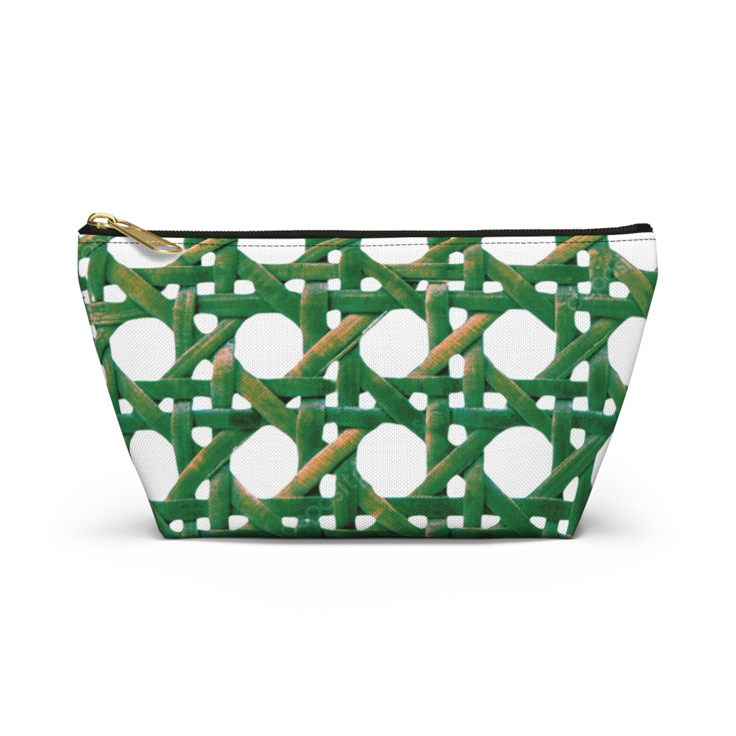 Tropical Accessory Pouch, 2 sizes | Makeup Bag | Perfect for Travel & Everyday Use / Beach Chair Wicker, Green