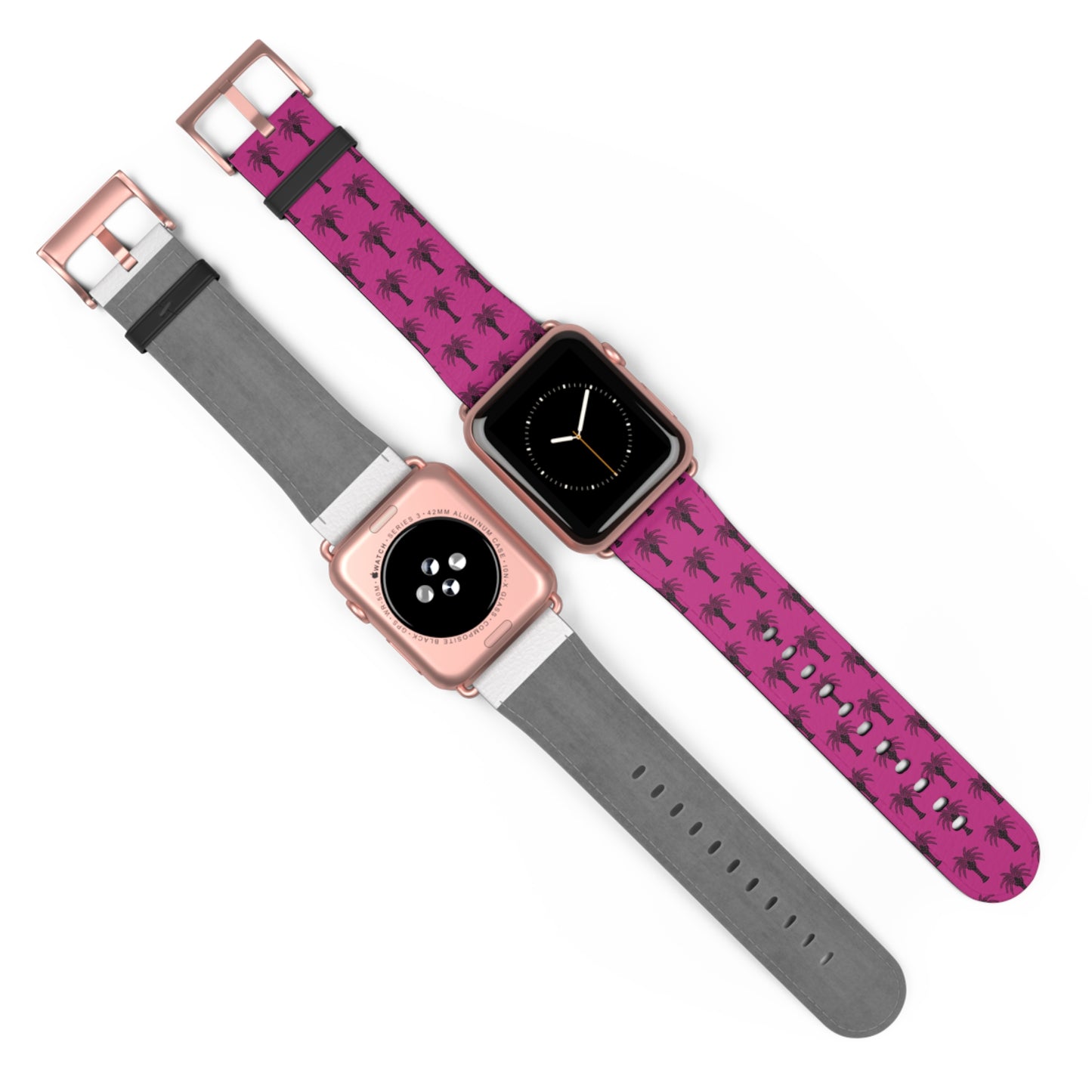 Apple Watch Band - Art Deco Palm, Repeat Pink