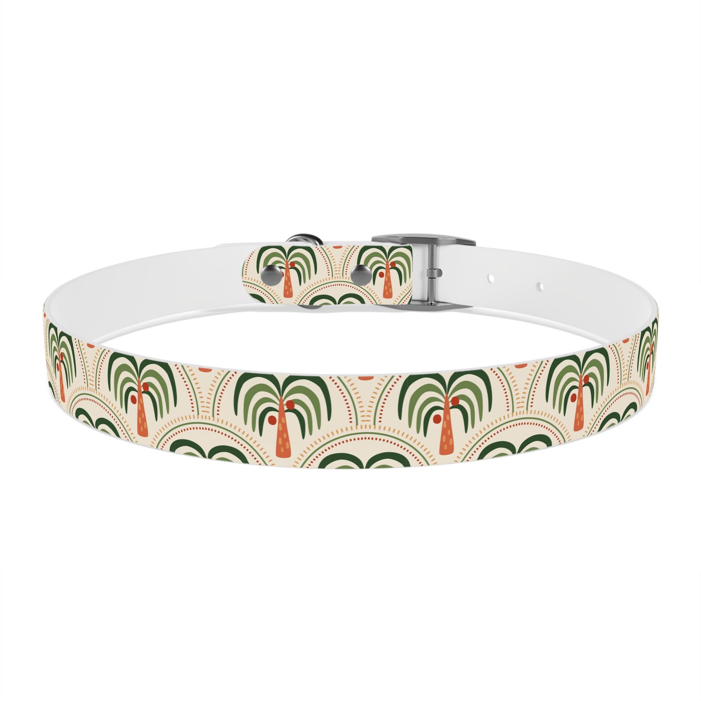 Dog Collar - Stylized Mosaic Palms