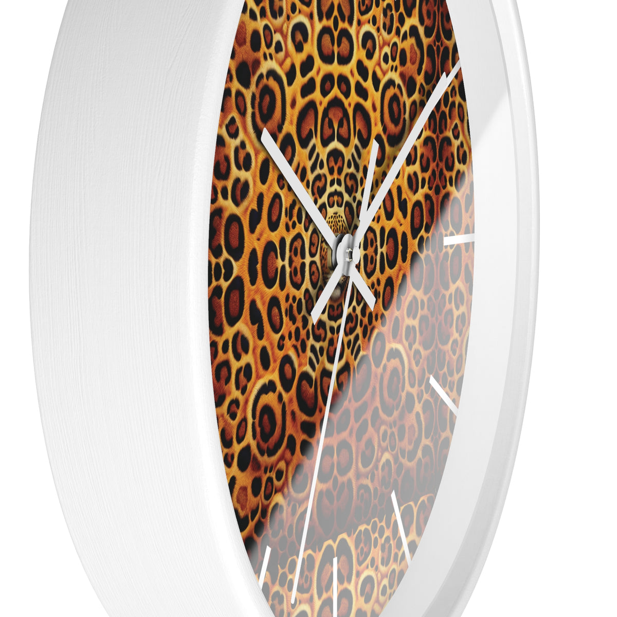 Kaleido Jaguar Spots Wall Clock – Fun Home Decor for Nature Lovers, 6 Variants
