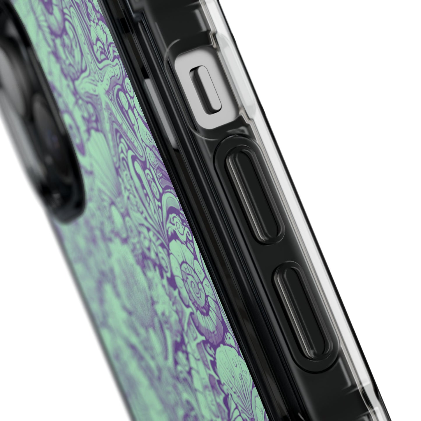 Seahorses/Minty Magnetic Clear Phone Case, Many Models