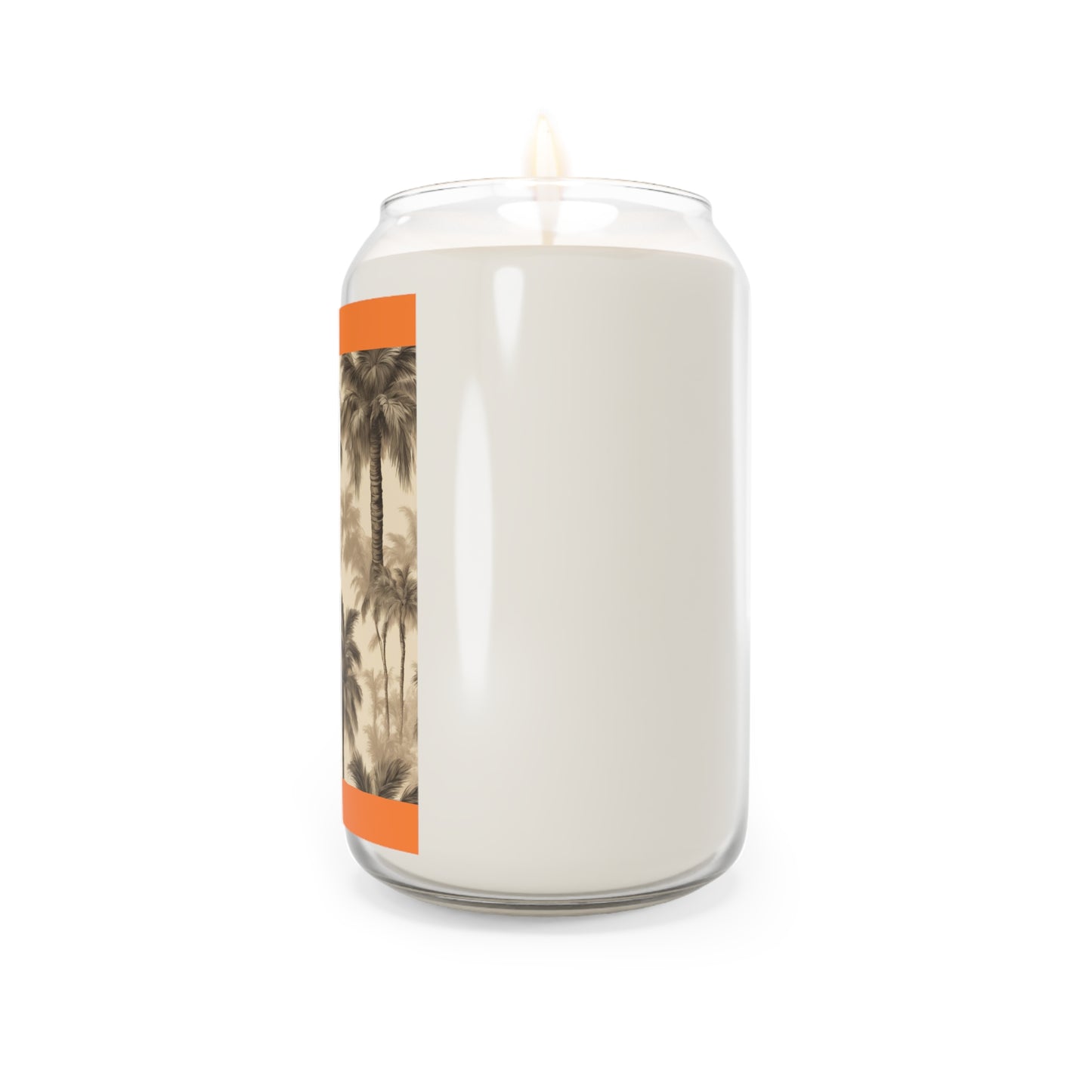 Scented Candle, 13.75oz - Lisa's Fluffy Palms, medium orange