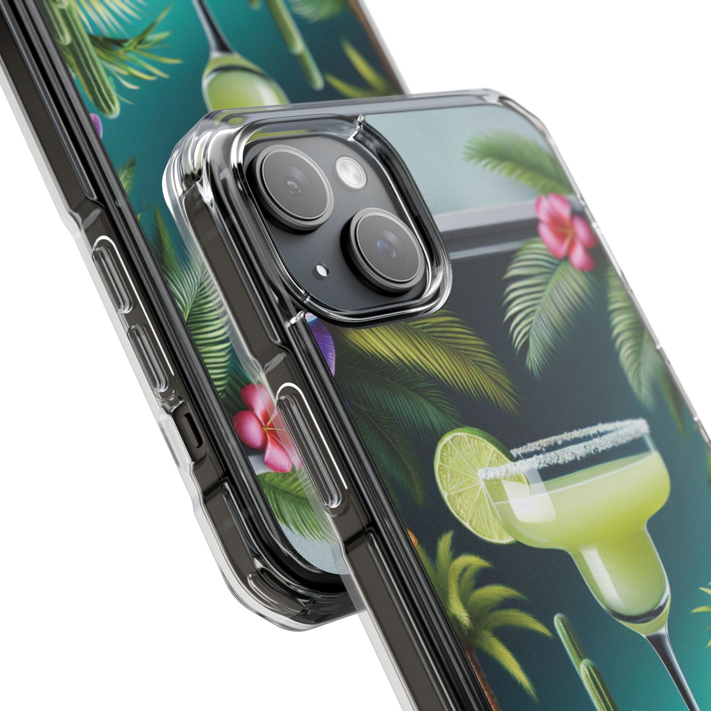Tropical Margarita Magnetic Clear Phone Case, Many Models