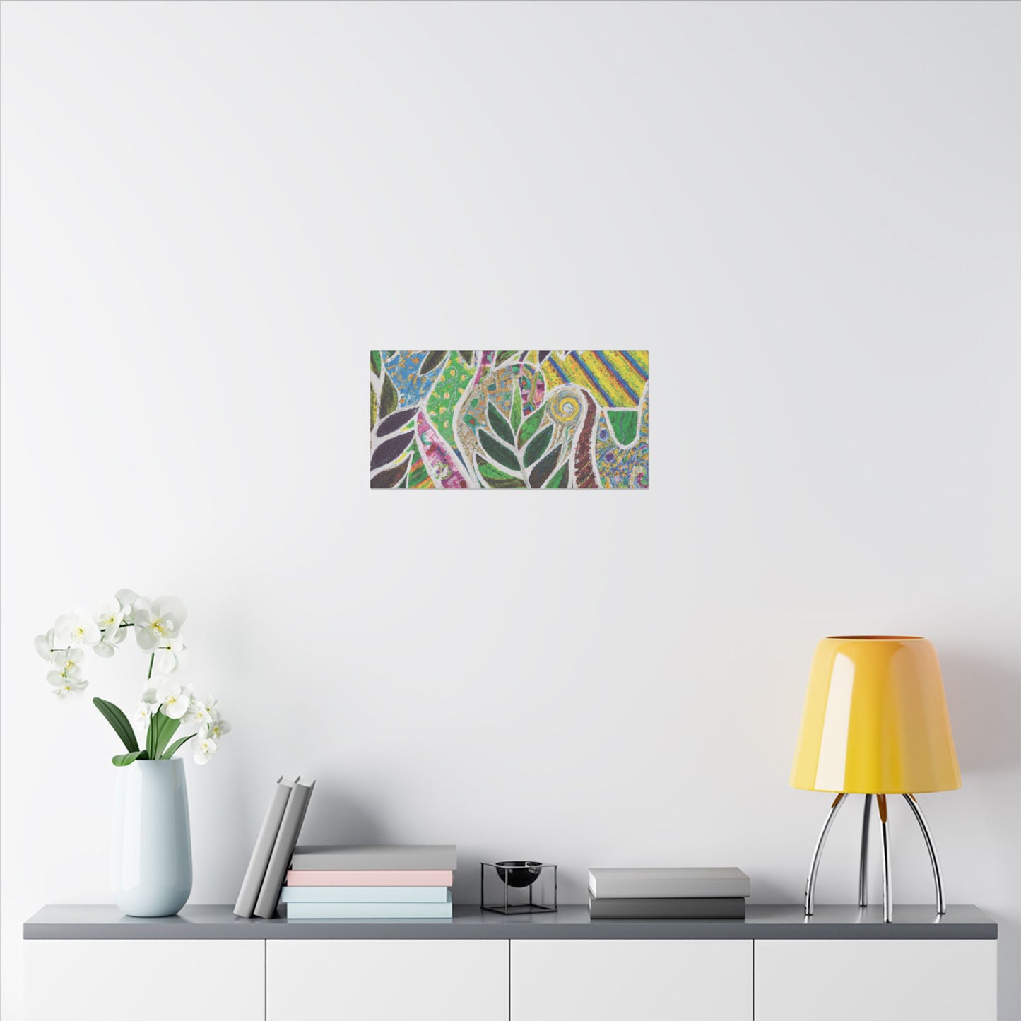 Tropical Canvas Artwork - Stretched Canvas Print, Many Sizes / Amazon Whimsy
