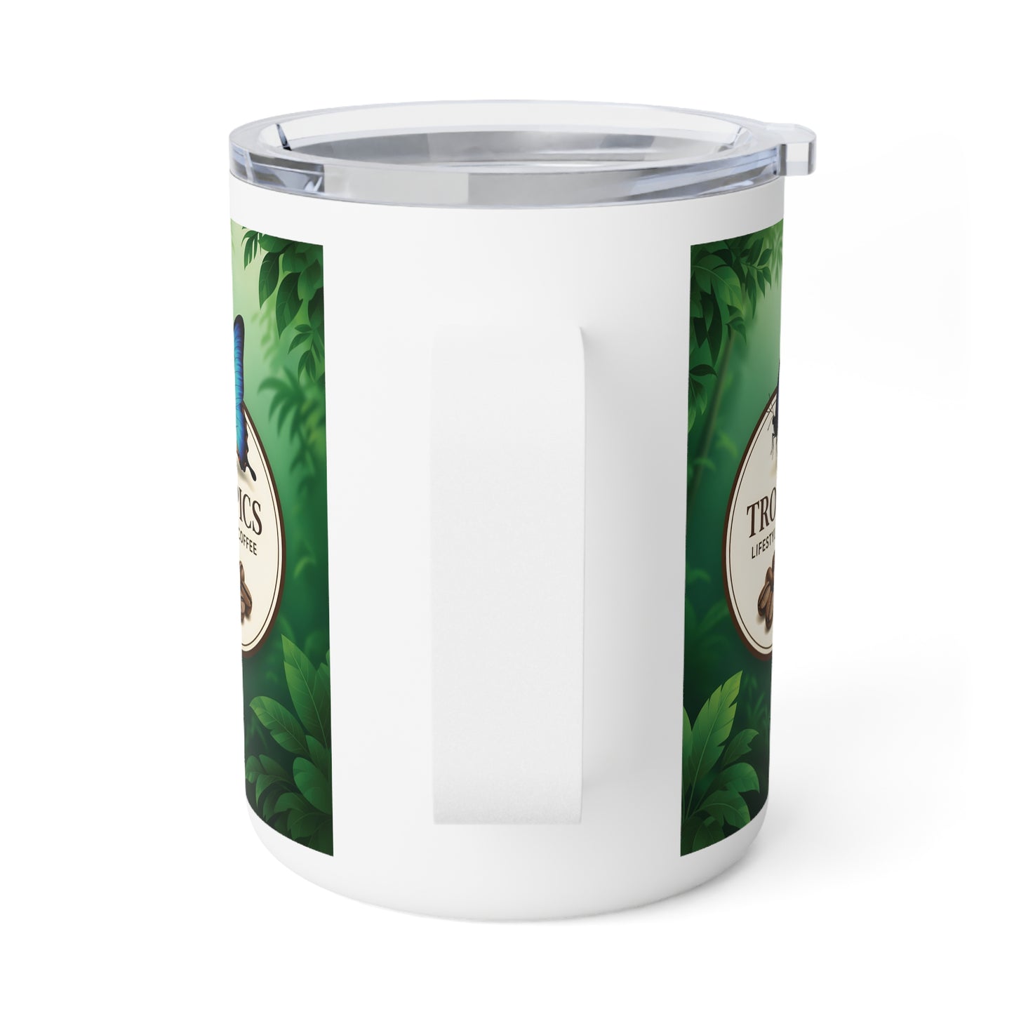 Copy of Tropical Insulated Coffee Mug, 10oz / Tropical Bean Flower