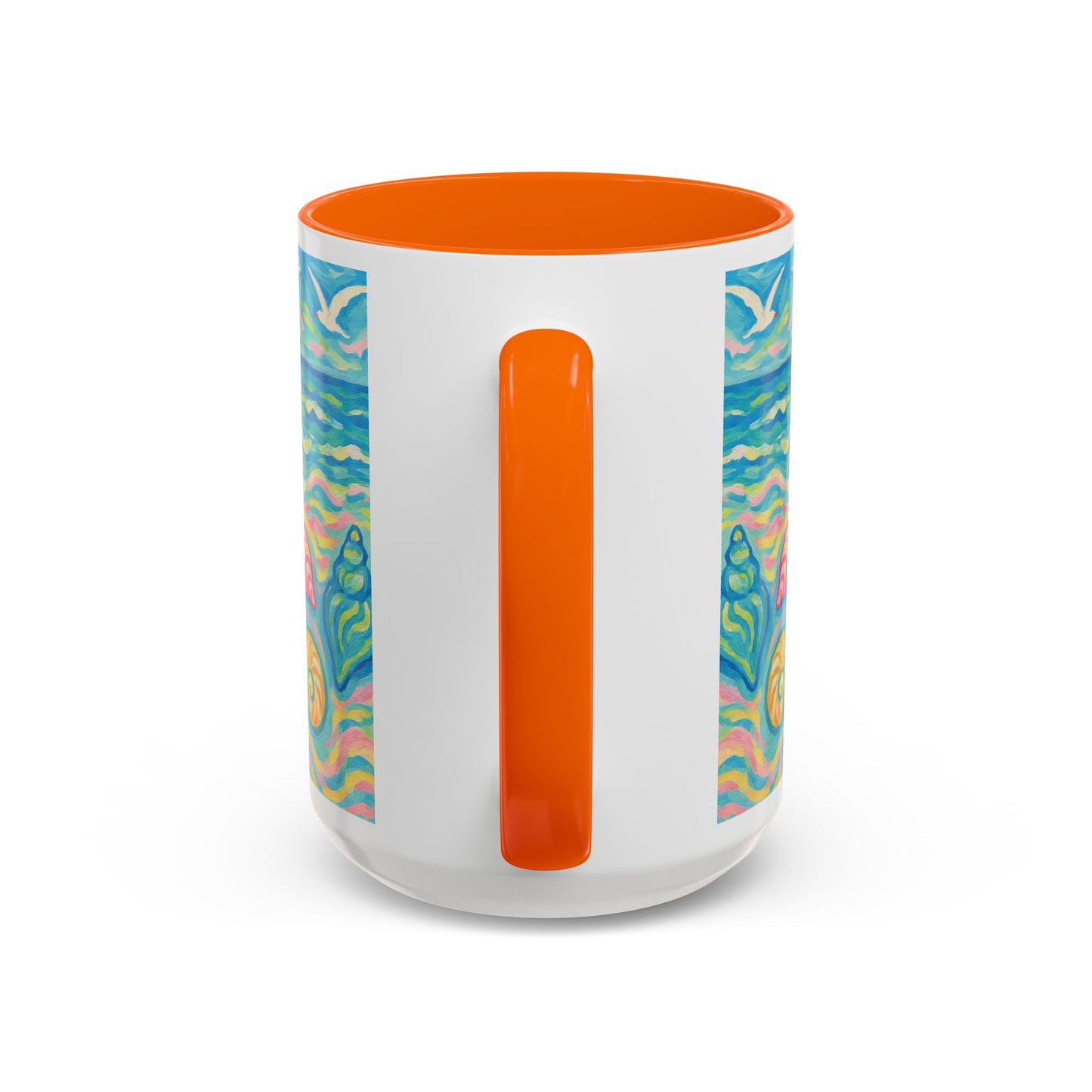 Accent Coffee Mug (11, 15oz), 8 Colors - Glow Seashells