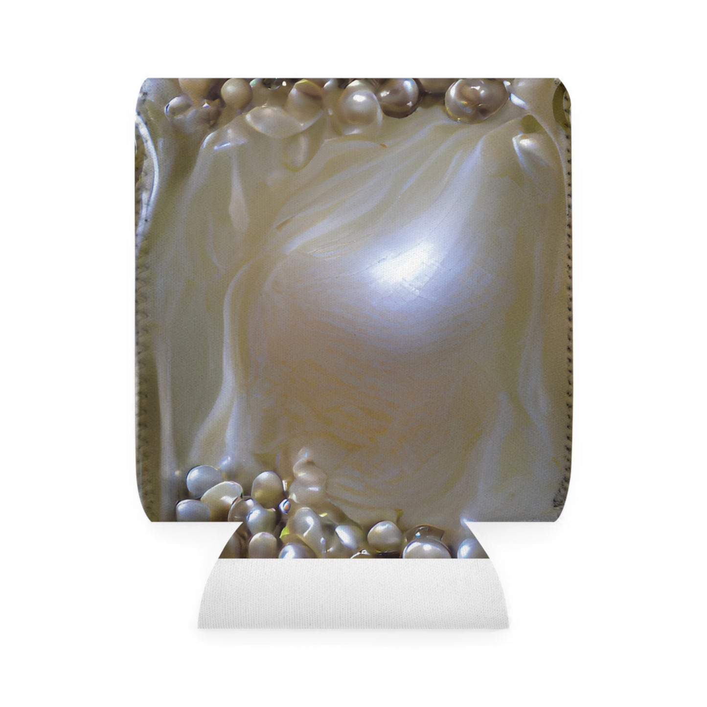 Fantasy Natural Pearl Luster Can Cooler Sleeve - Perfect for Outdoor Picnics