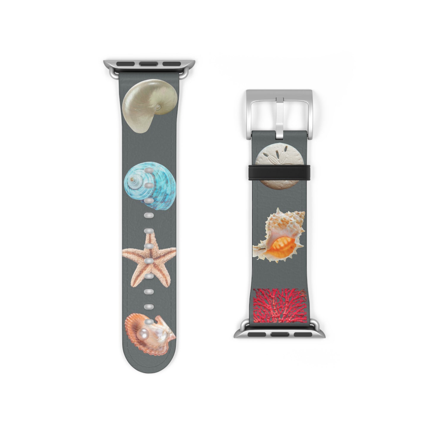 Apple Watch Band - Real Seashell Collection, grey