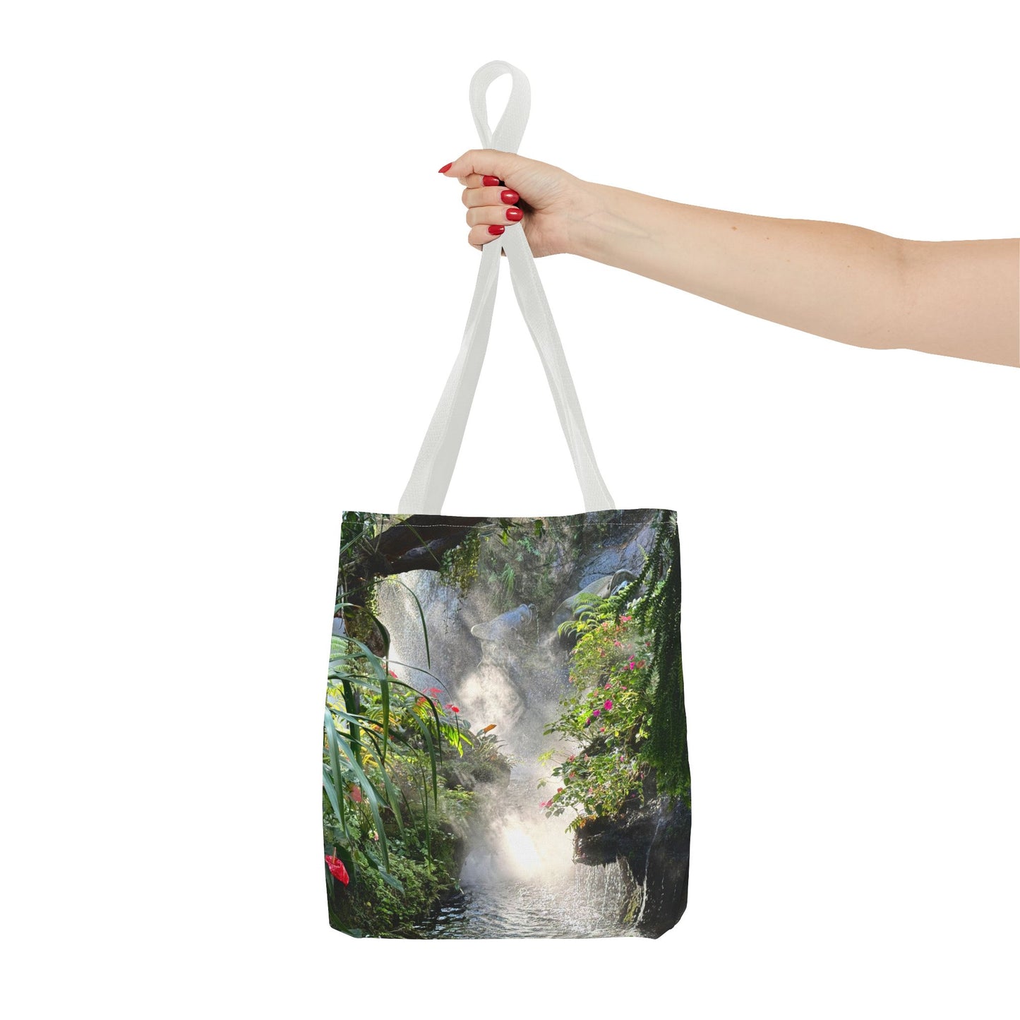 Tropical Misty Rainforest River Tote Bag - 3 Sizes