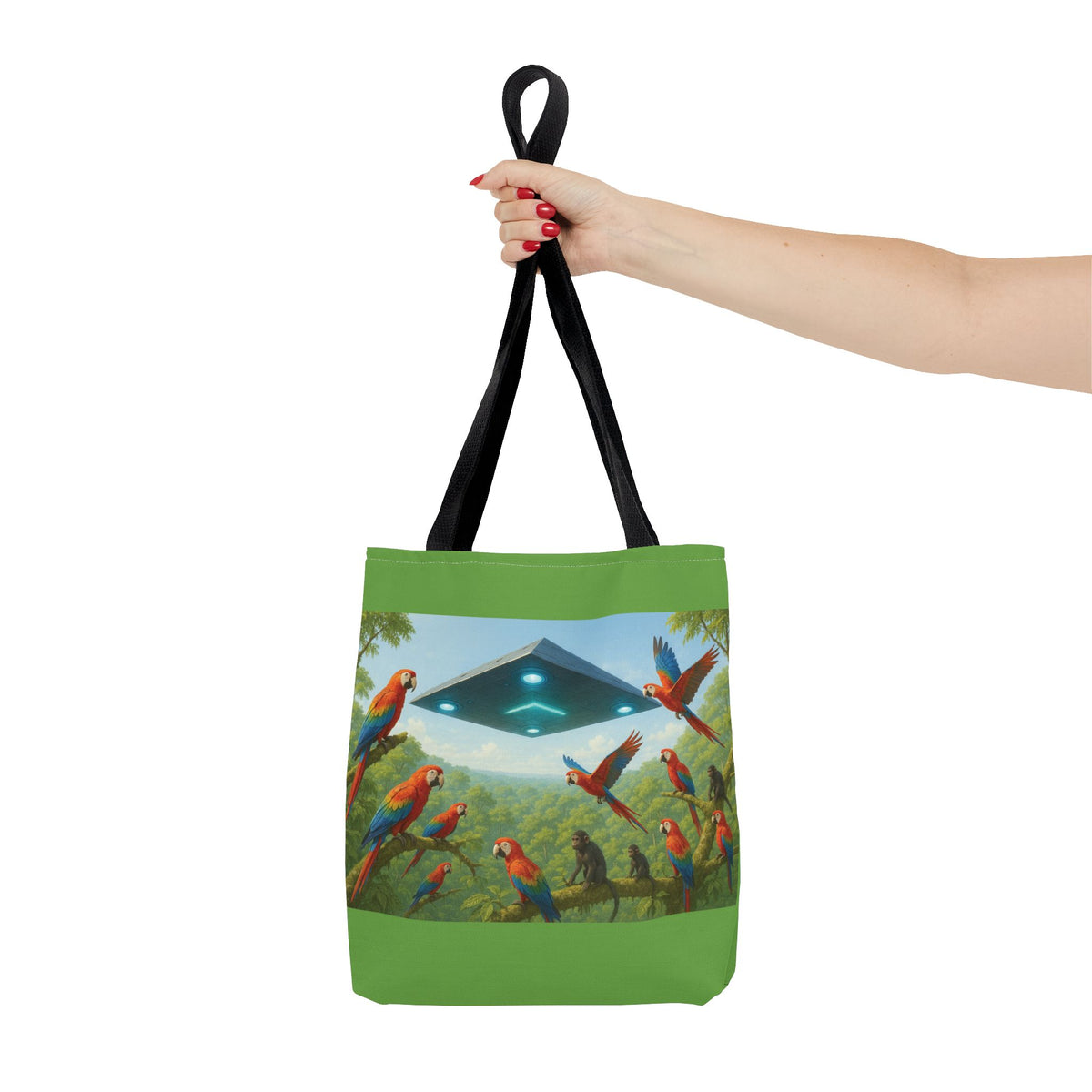 UFO and Macaws Tote Bag - 3 Sizes