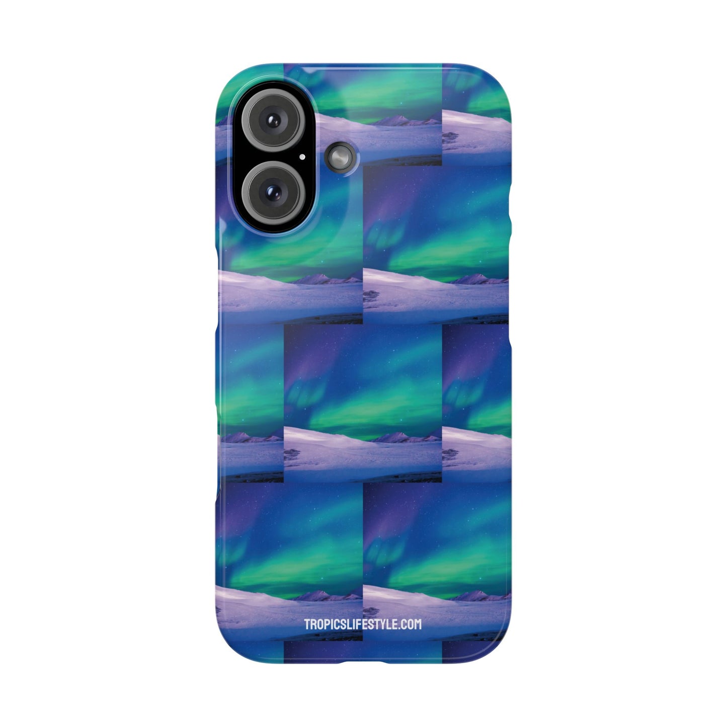 Slim Phone Cases - Cold Ocean Lights, Peacock