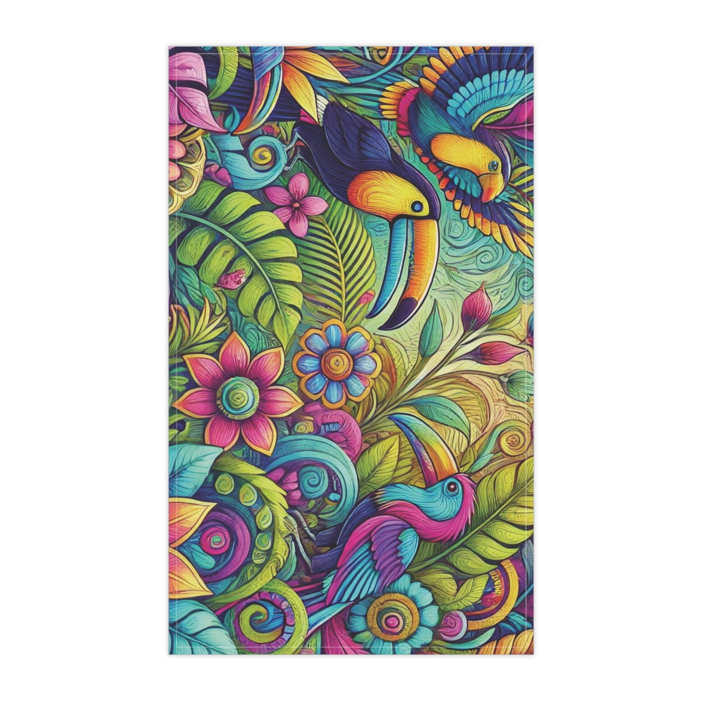 Tea Towels (cotton, poly), Rainforest Music