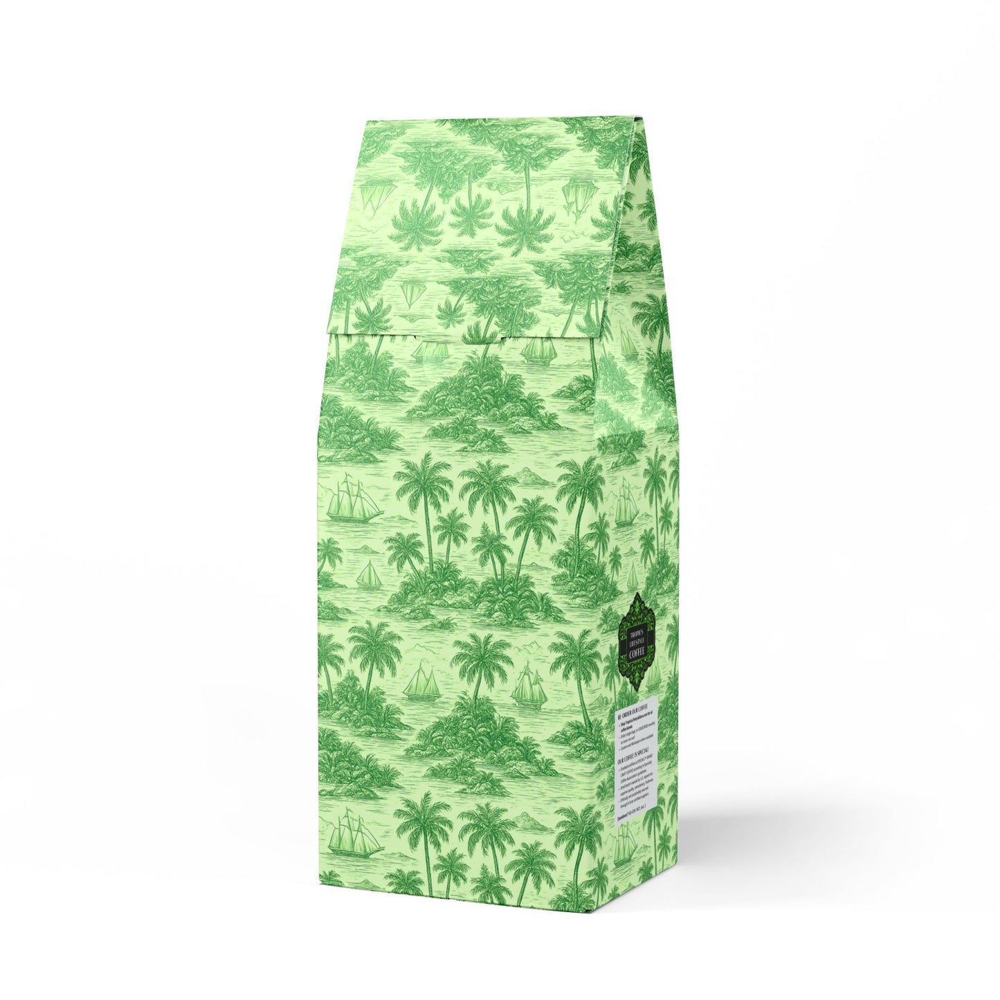 Beach Sunrise Blend™ (Light Roast) Specialty Grade Craft Coffee / Faraway Toile, Green