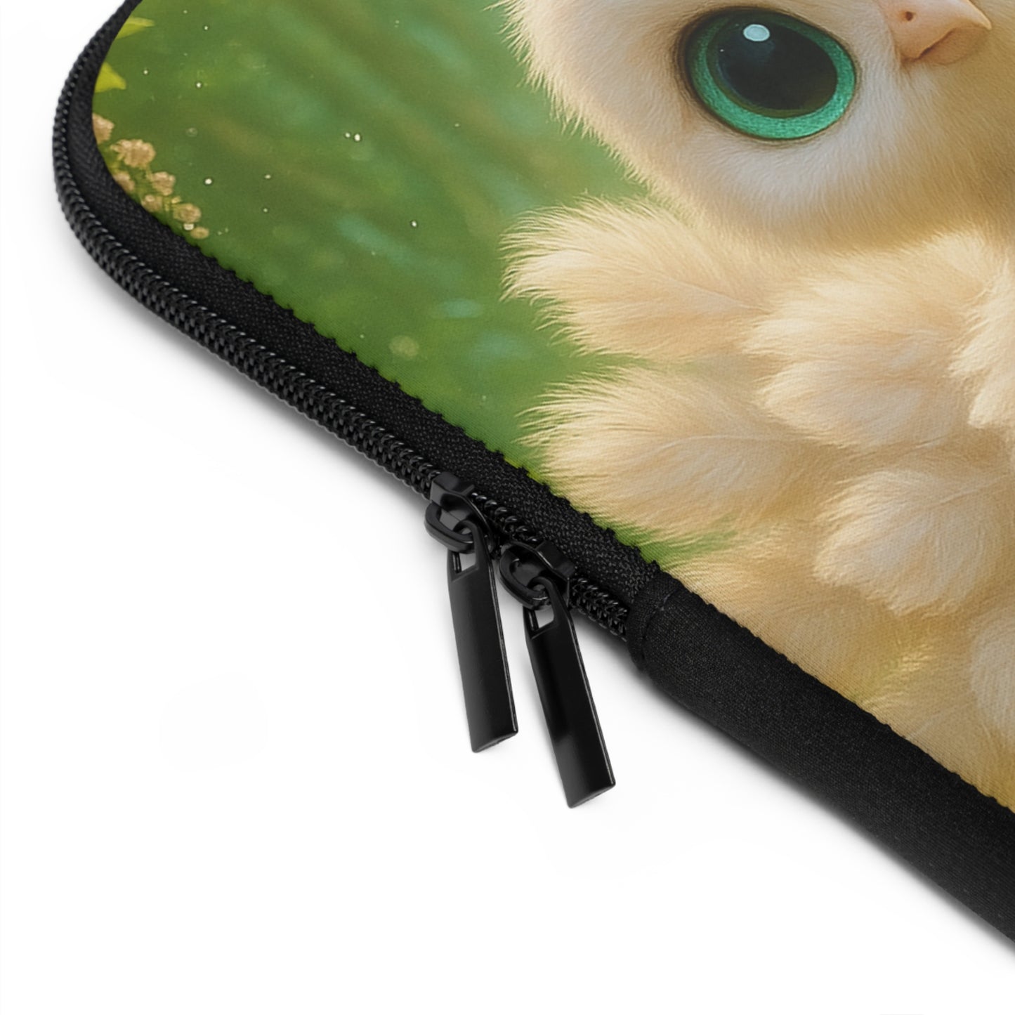 Tropical Laptop Sleeve, 5 Sizes - Perfect for Beach Lovers & Students / Baby White Peacock and Baby Capybara
