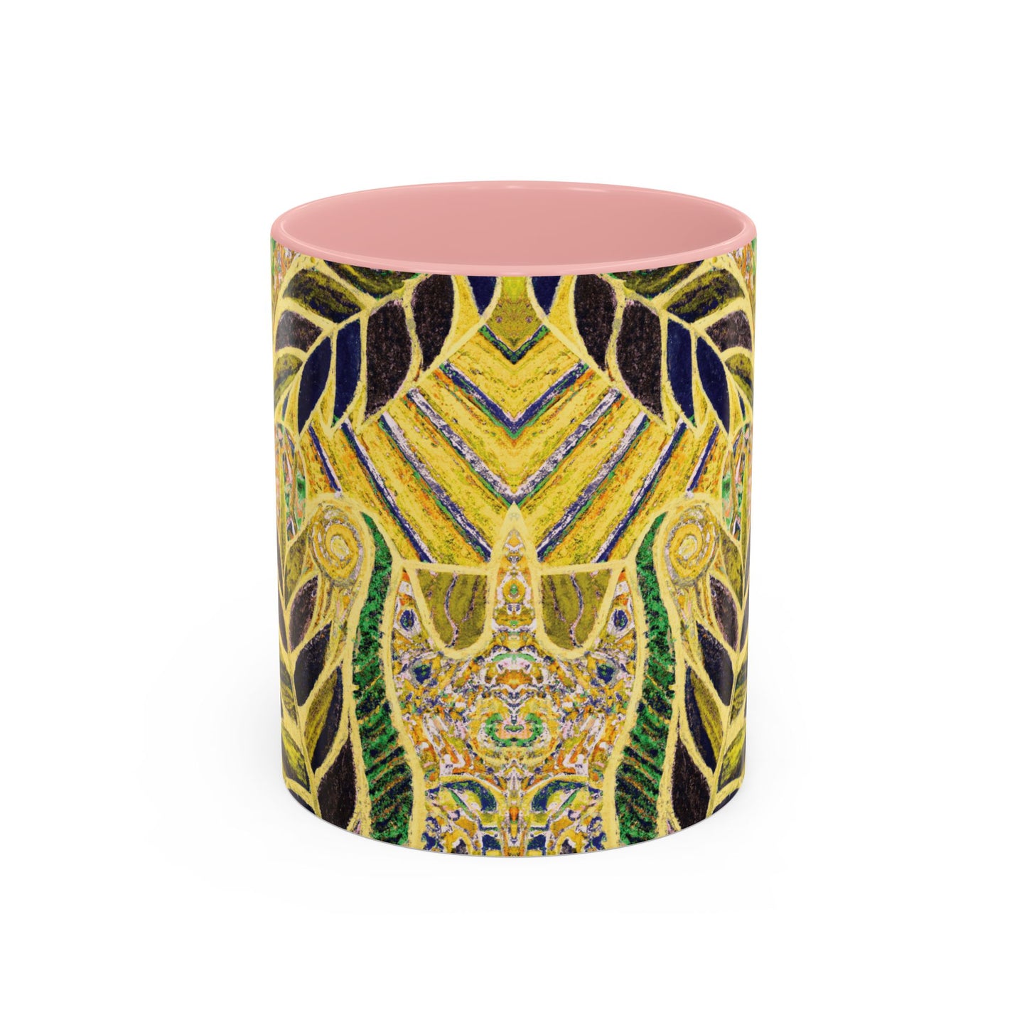 Accent Color Coffee Mug (11, 15oz), Amazon Whimsy/Yellow, Various Colors