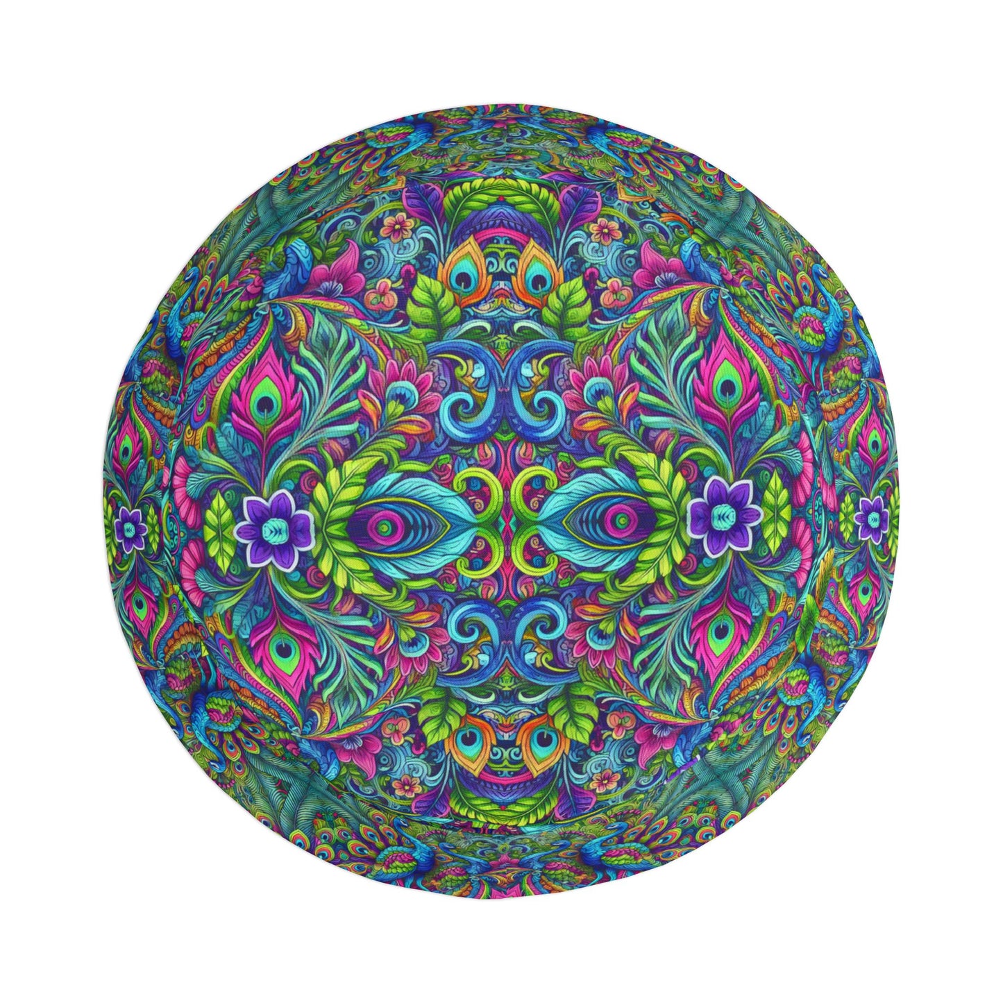 Tropical Polyester Bucket Hat, 2 Sizes - Peacock Prism