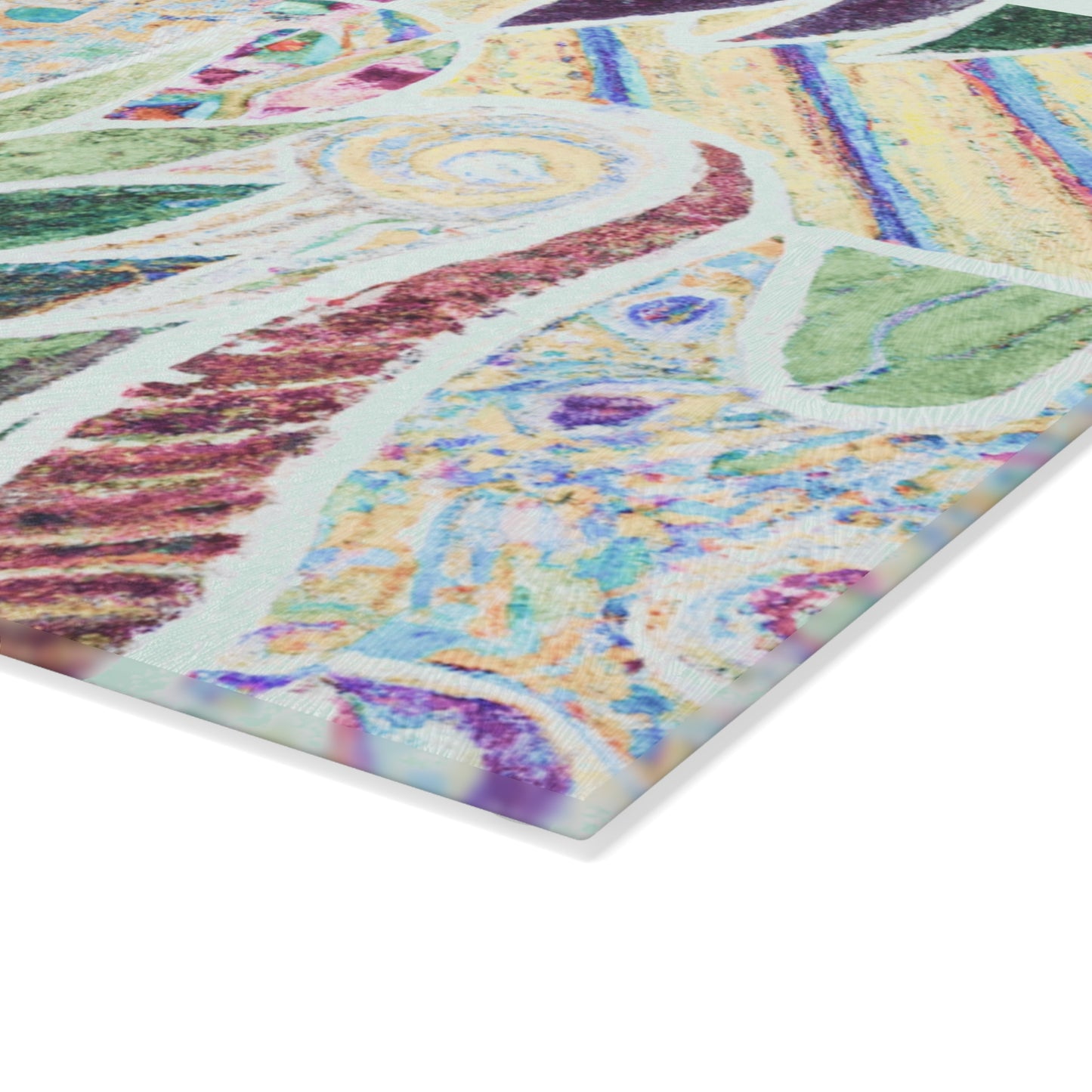 Glass Cutting Board, 2 sizes - Amazon Whimsy, Vintage