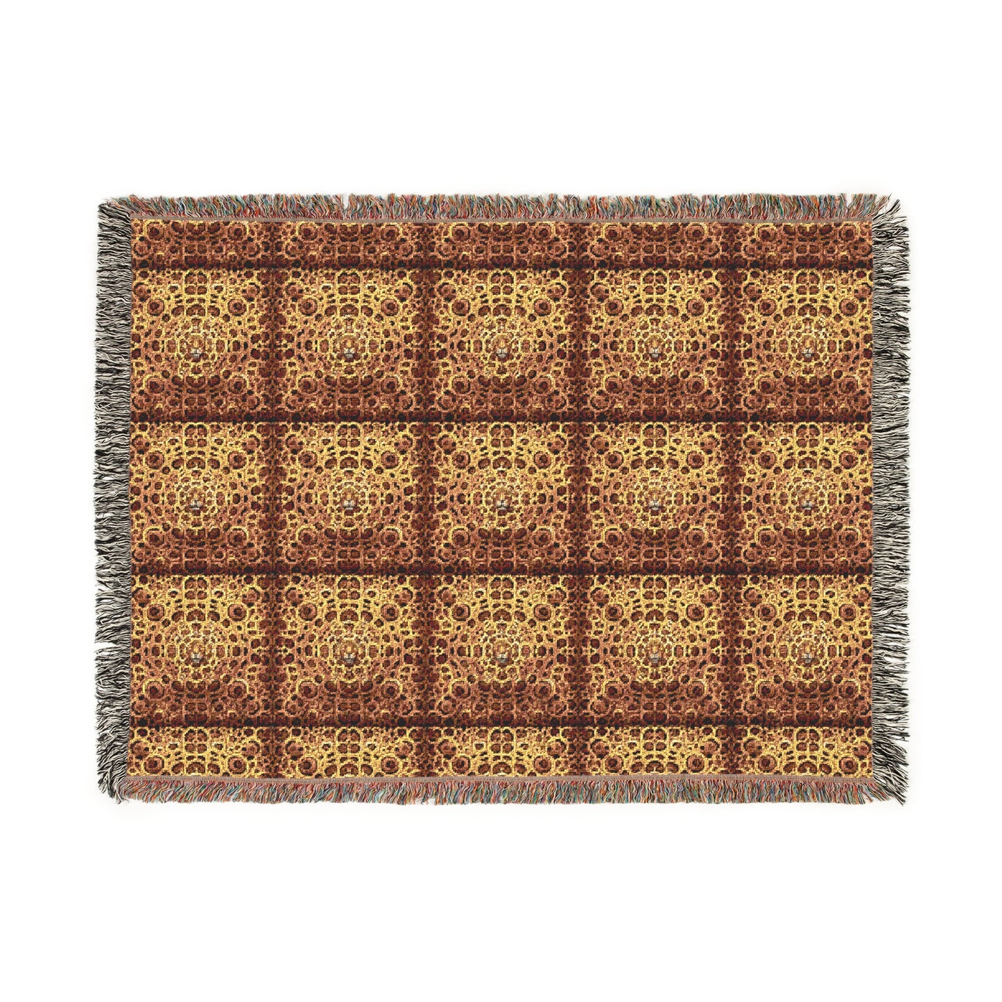 Cozy Woven Blanket with Textured Patterns - Perfect Cuddly Throw / Jaguar Spots