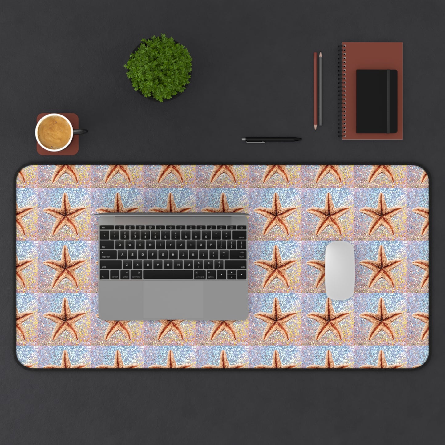 Tropical Mouse Pad/Desk Mat, 3 Sizes - Perfect for Home Office / Disco Starfish