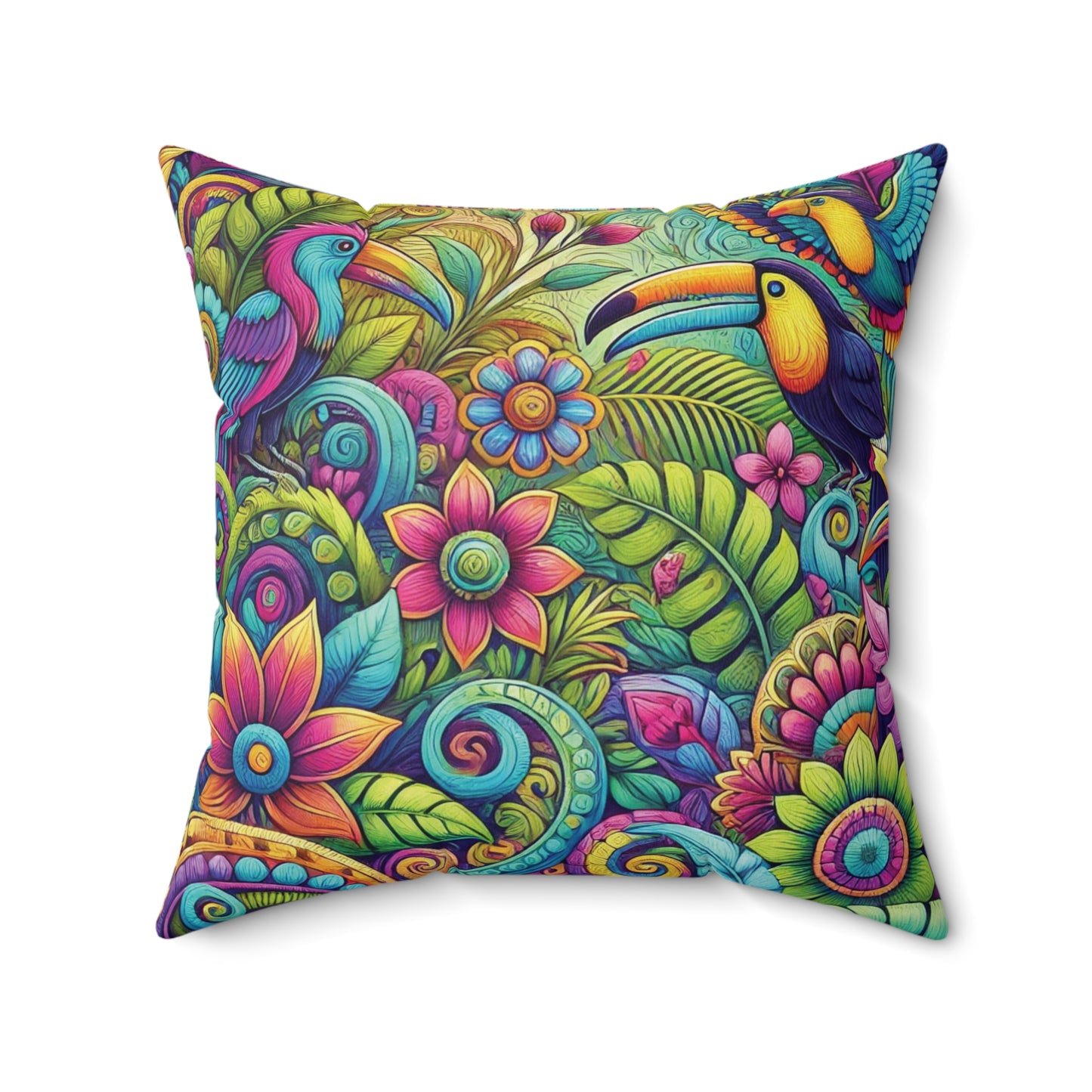 Decorative Pillow - Accent Cushion, 4 Sizes / Rainforest Music