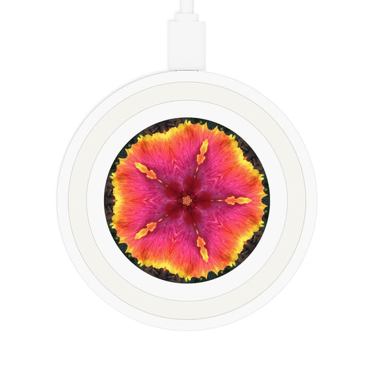 Quake Wireless Charging Pad - Hibiscus Kaleidoscope #1